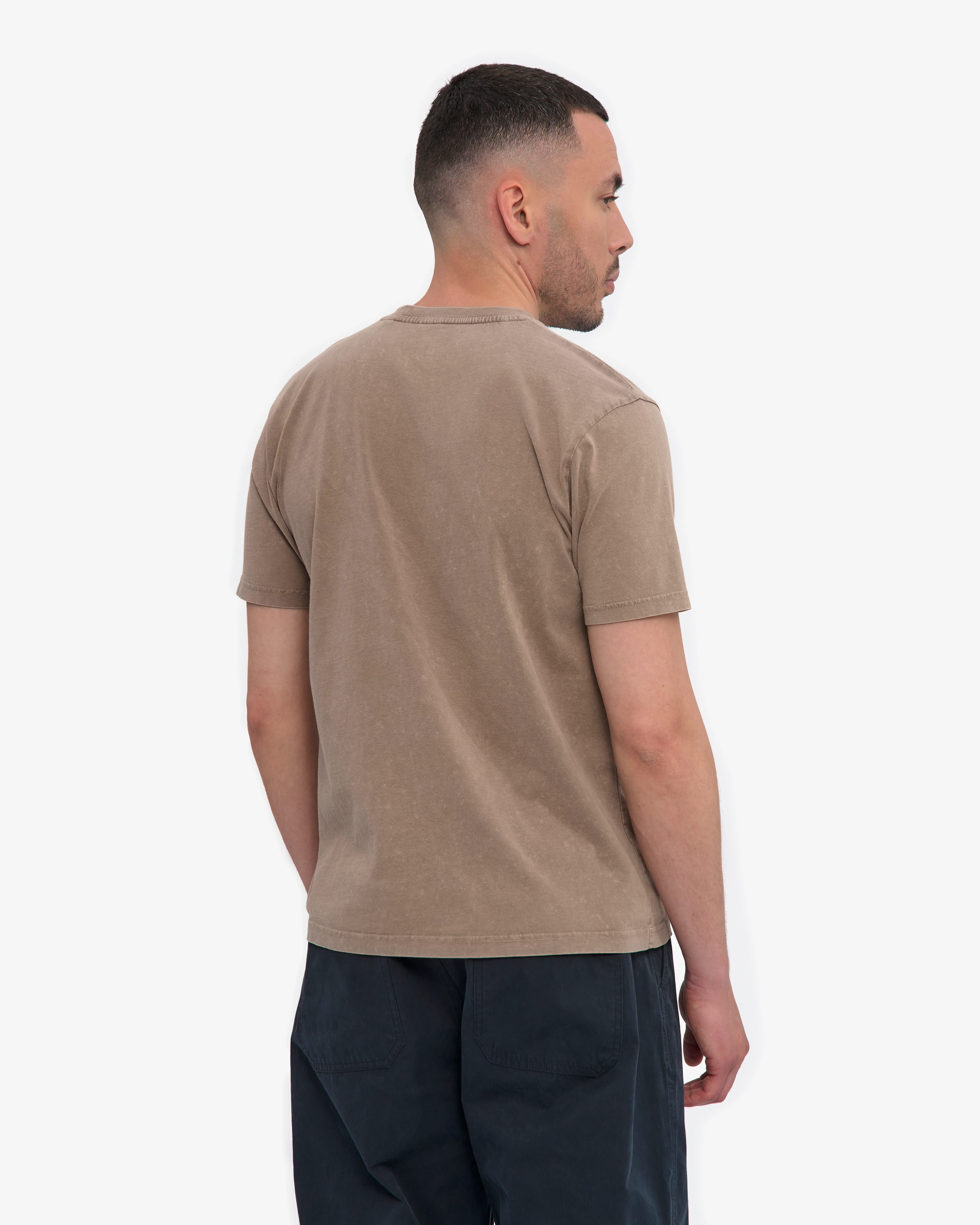 Classic Organic Tee - Faded Khaki - Image 4