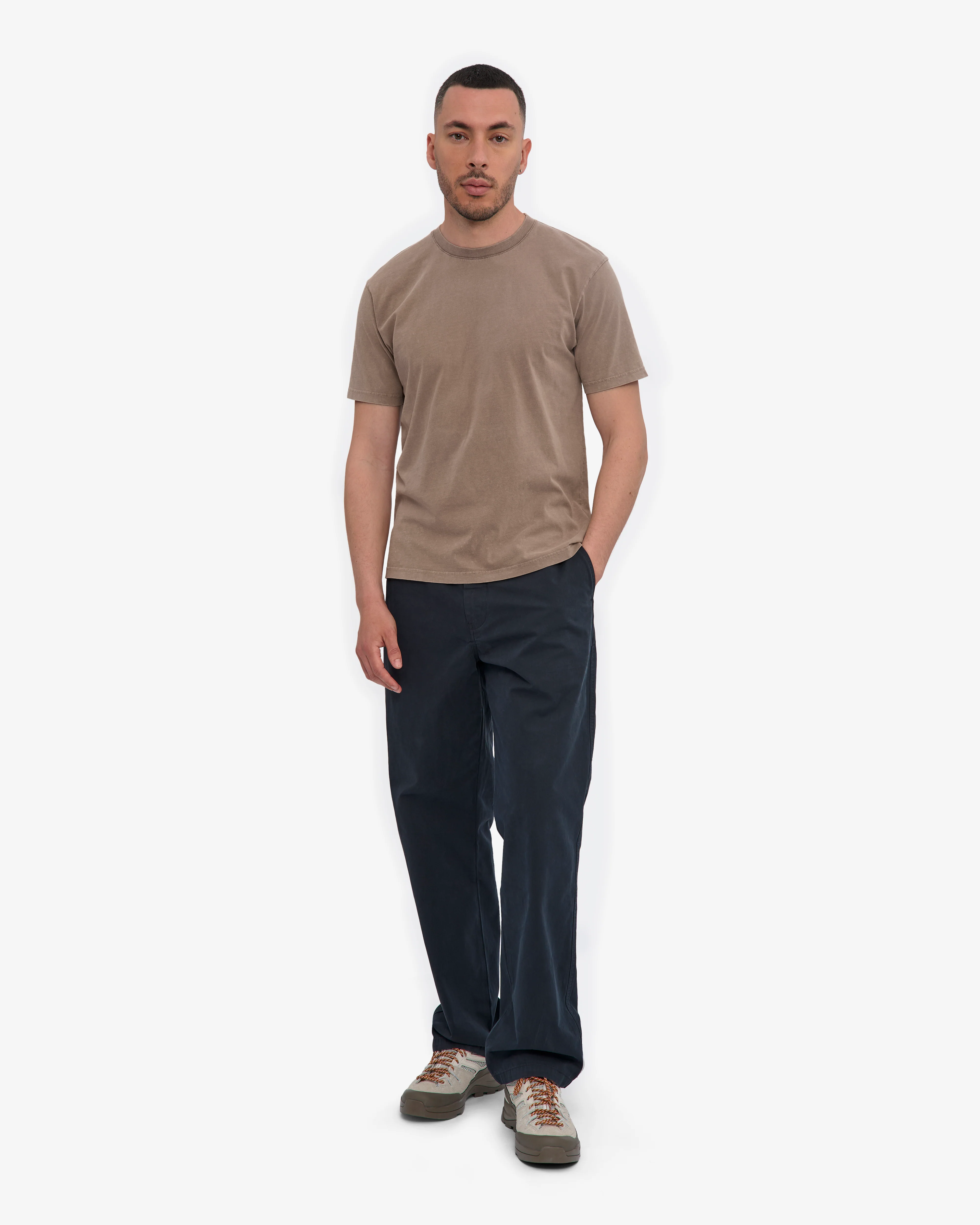 Classic Organic Tee - Faded Khaki - Image 5