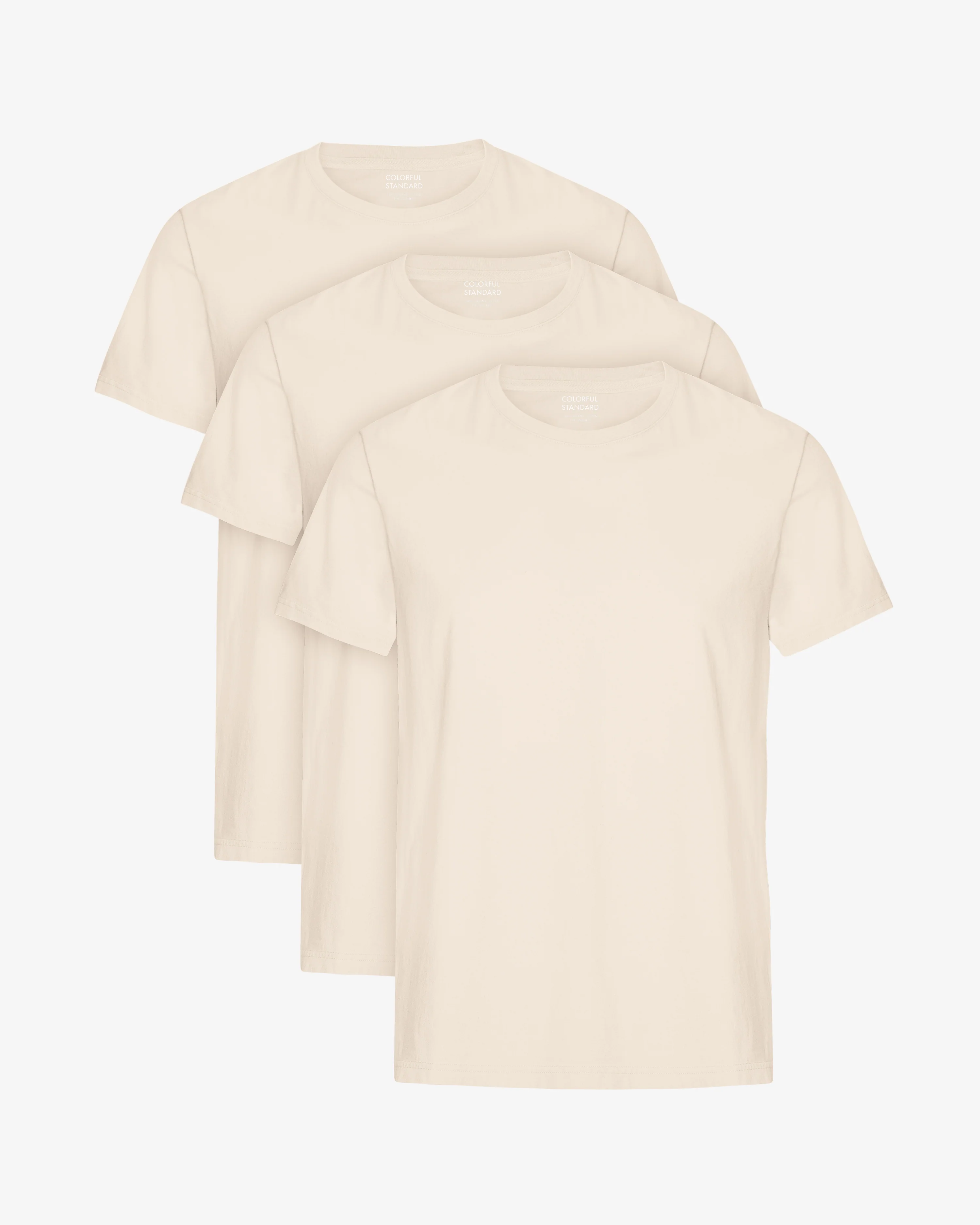 Classic Organic Tee - Ivory White (3-Pack)