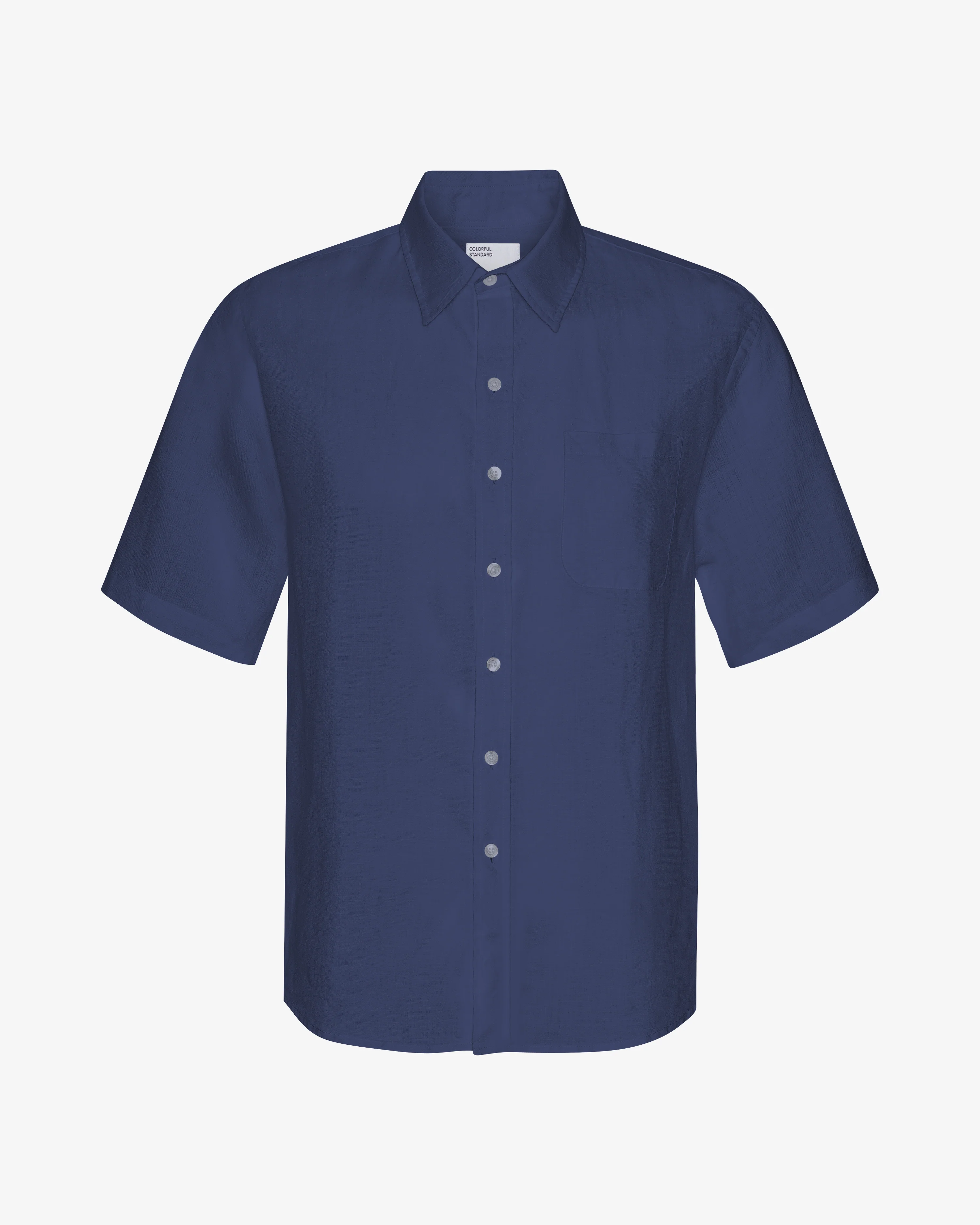 Linen SS Shirt - Petrol Blue