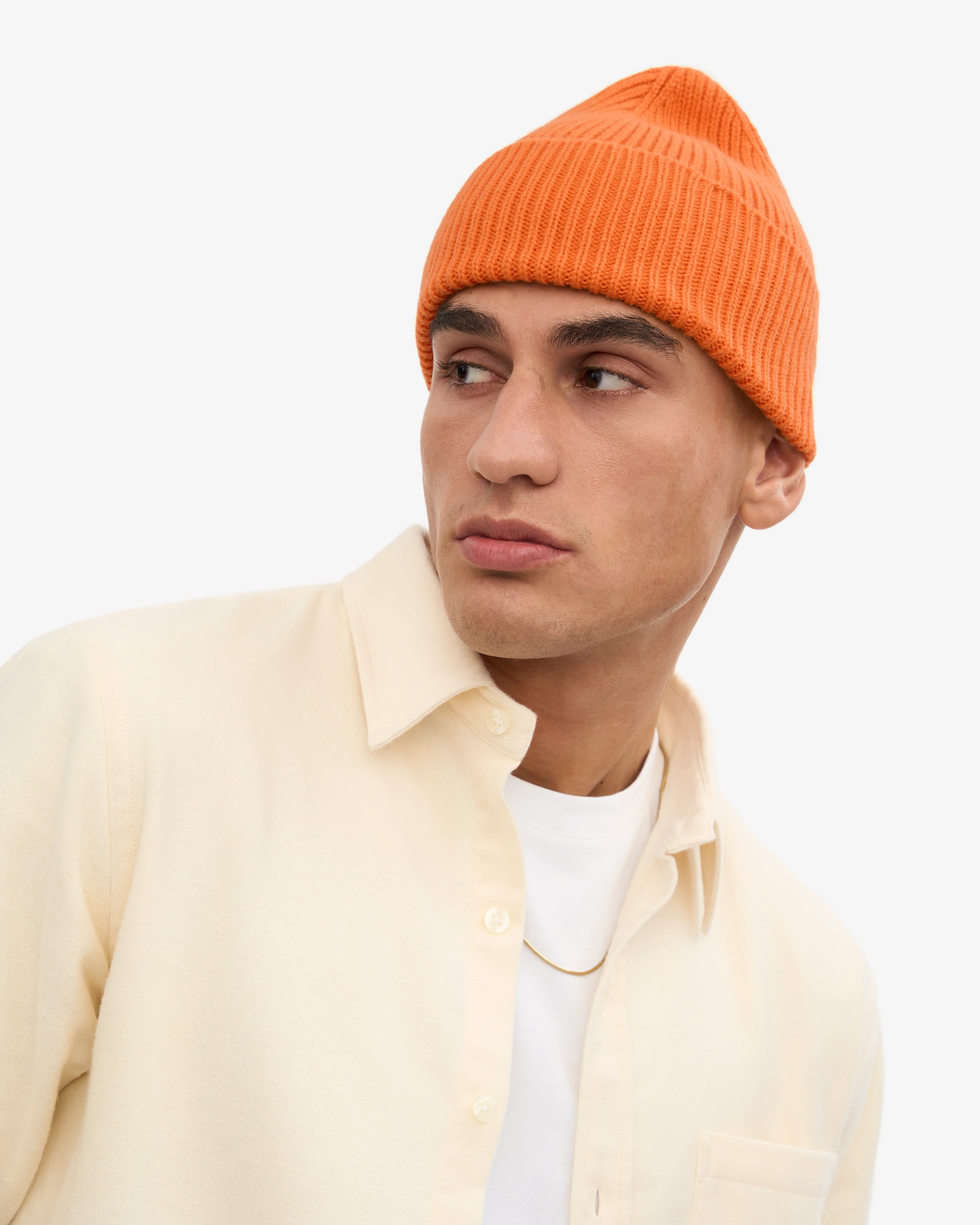 Merino Wool Beanie - Burned Orange - Image 5