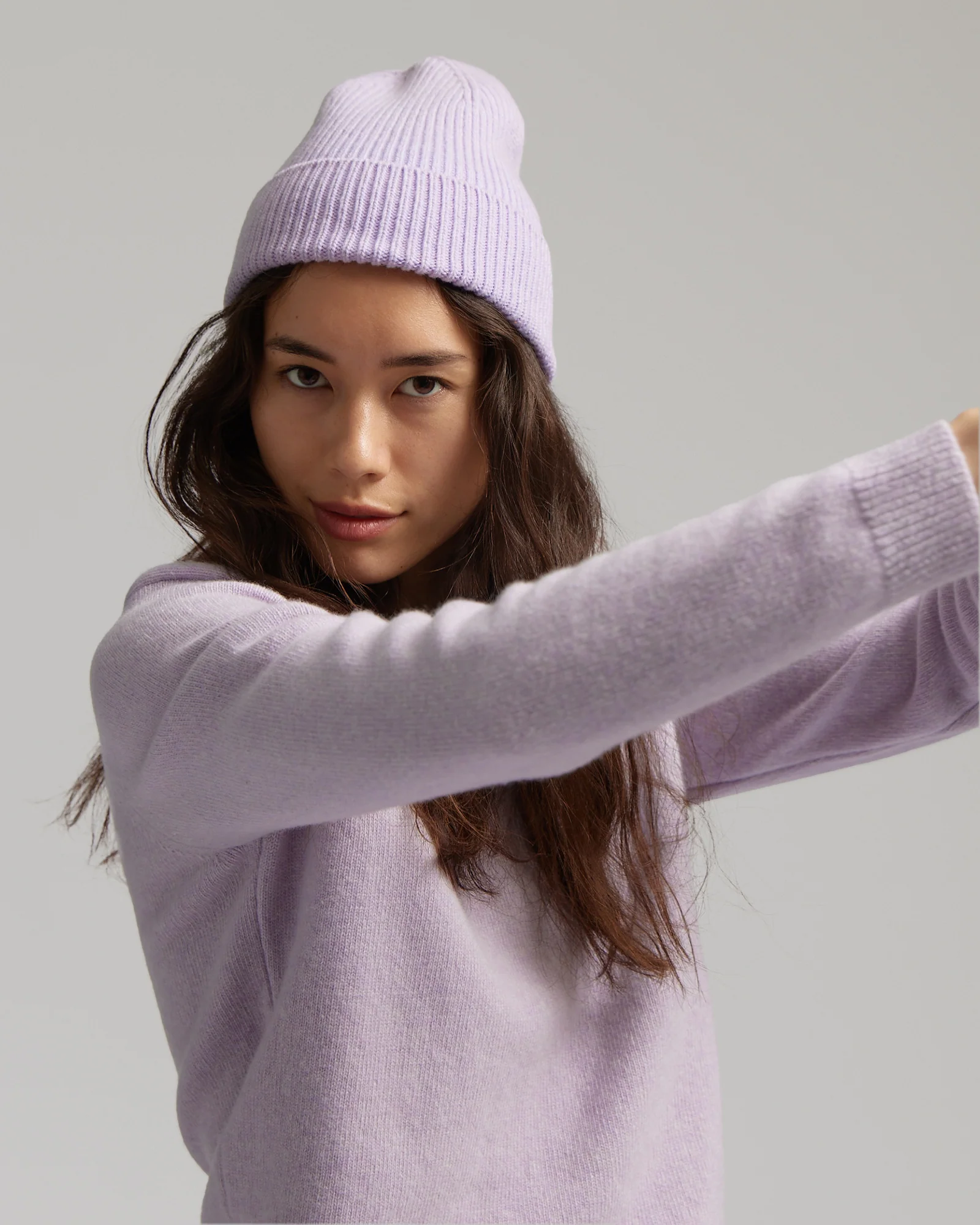 Merino Wool Beanie - Warm Taupe - Image 4
