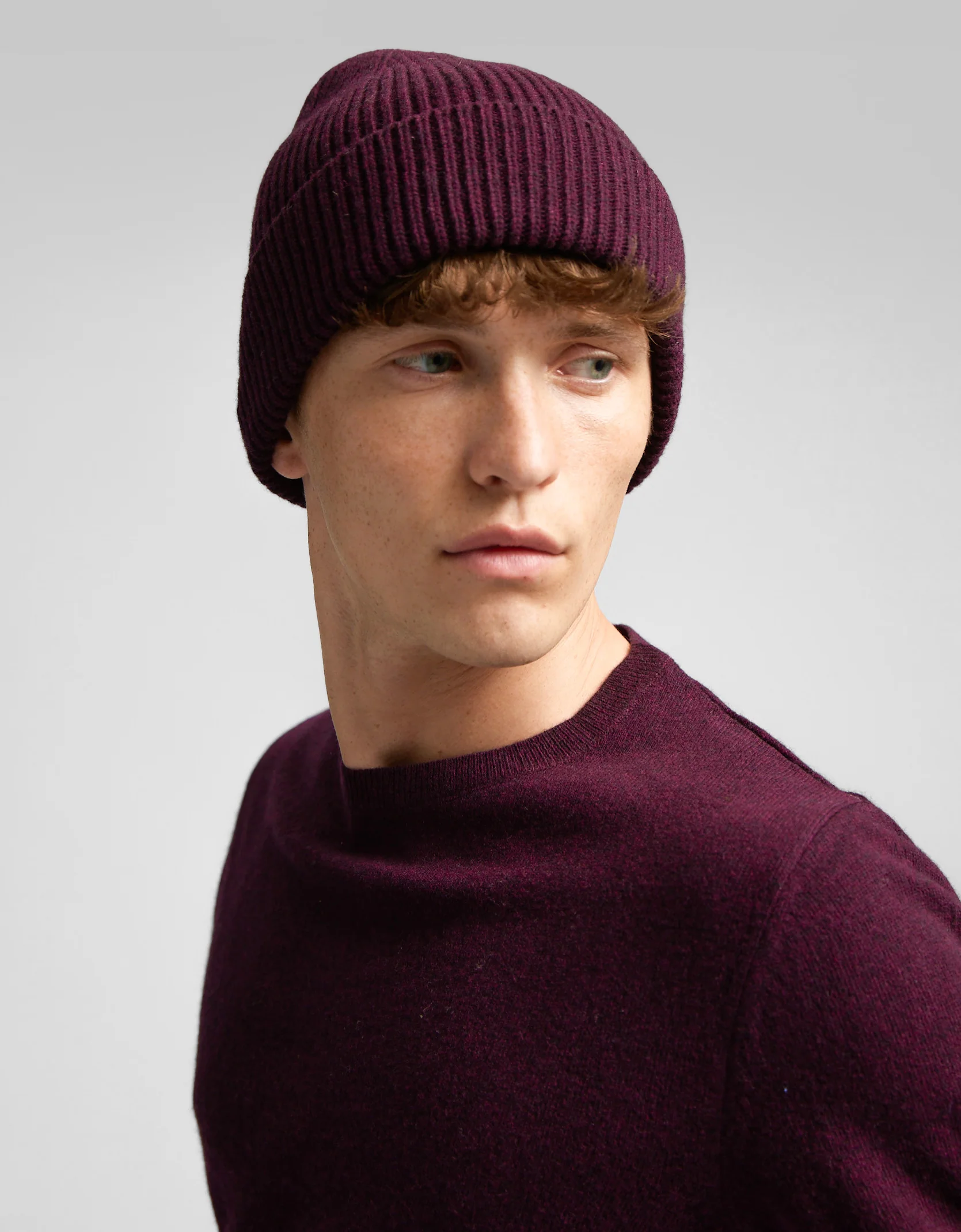 Merino Wool Beanie - Warm Taupe - Image 2