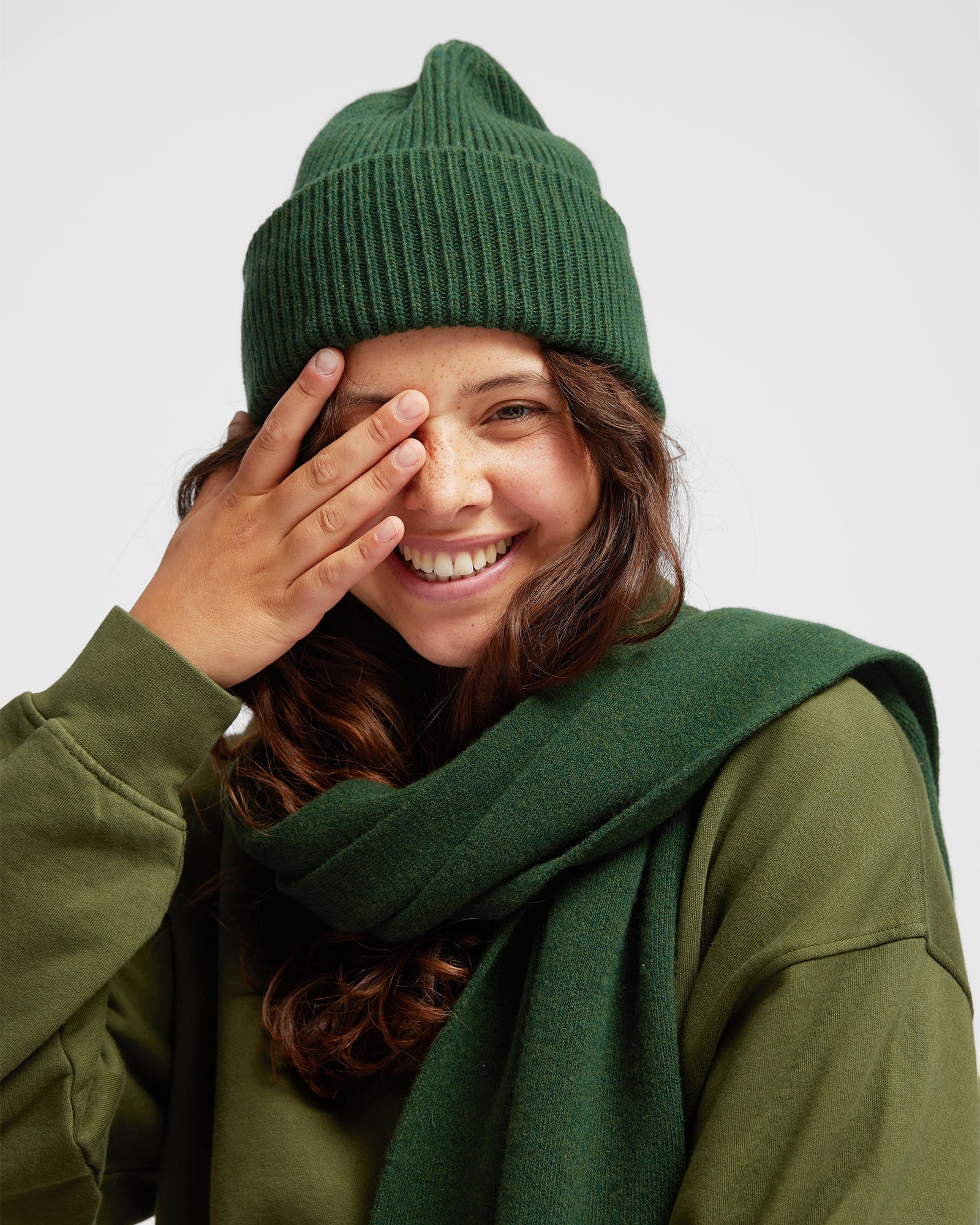 Merino Wool Hat - Burned Orange - Image 2