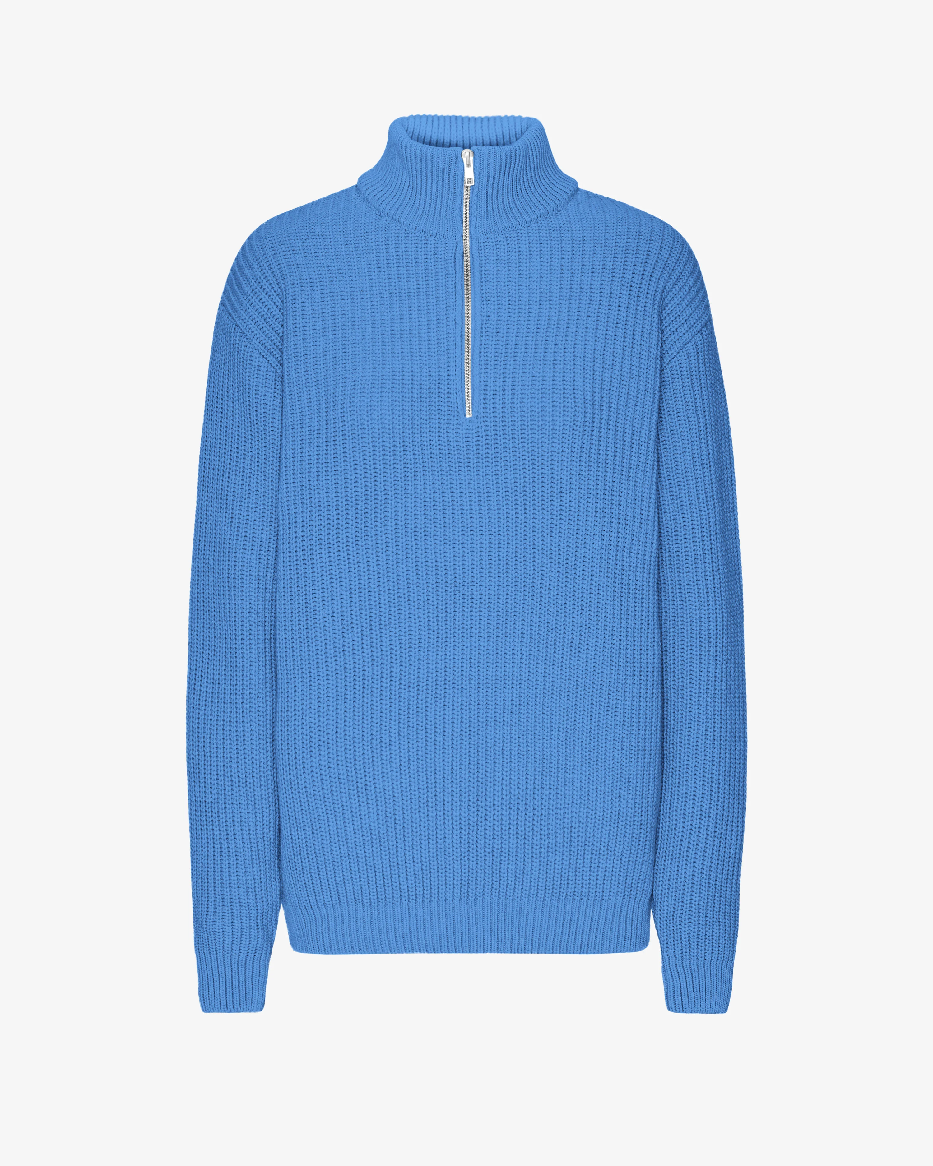 Merino Quarter Zip - Pacific Blue