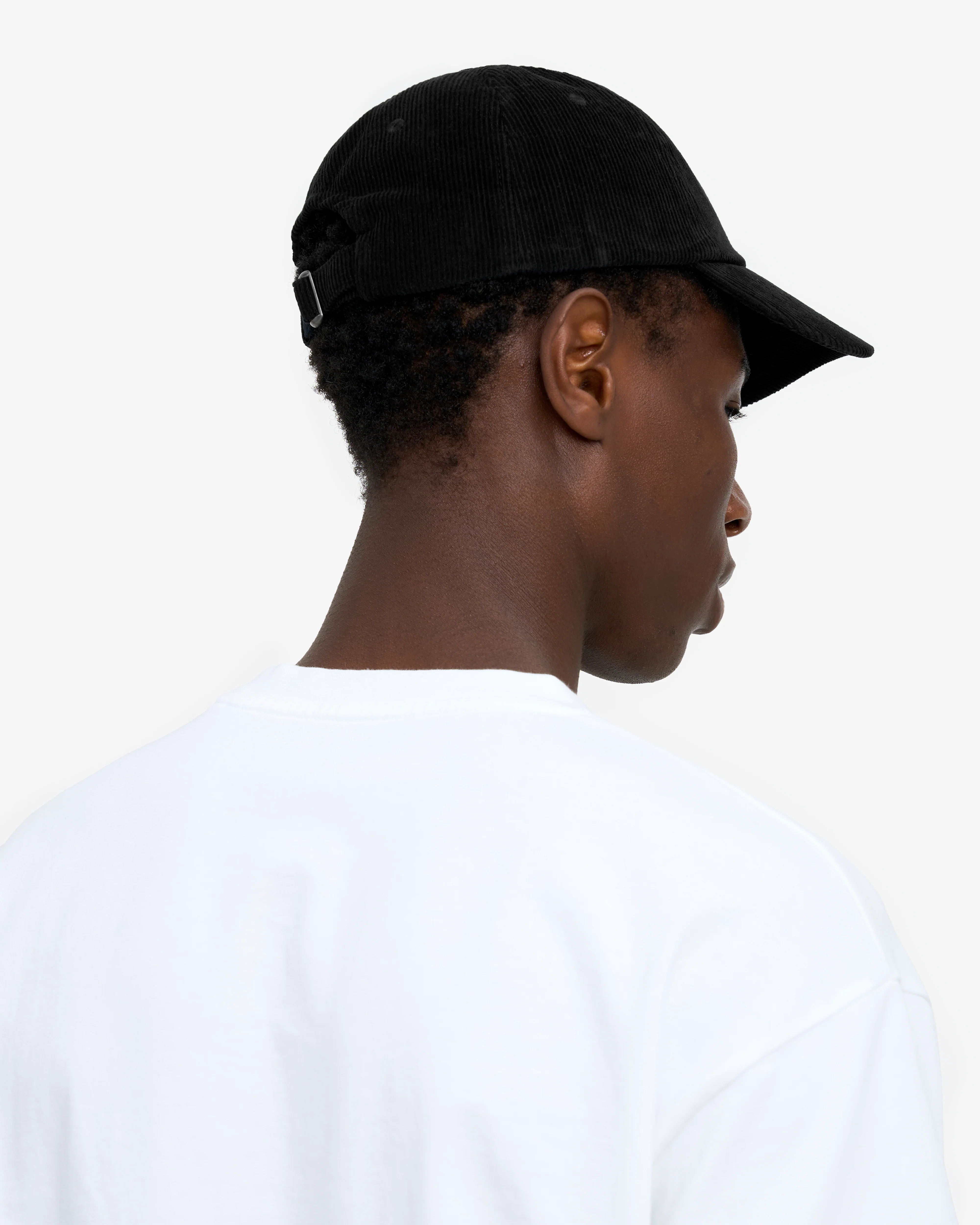 Organic Corduroy Cap - Deep Black - Image 3