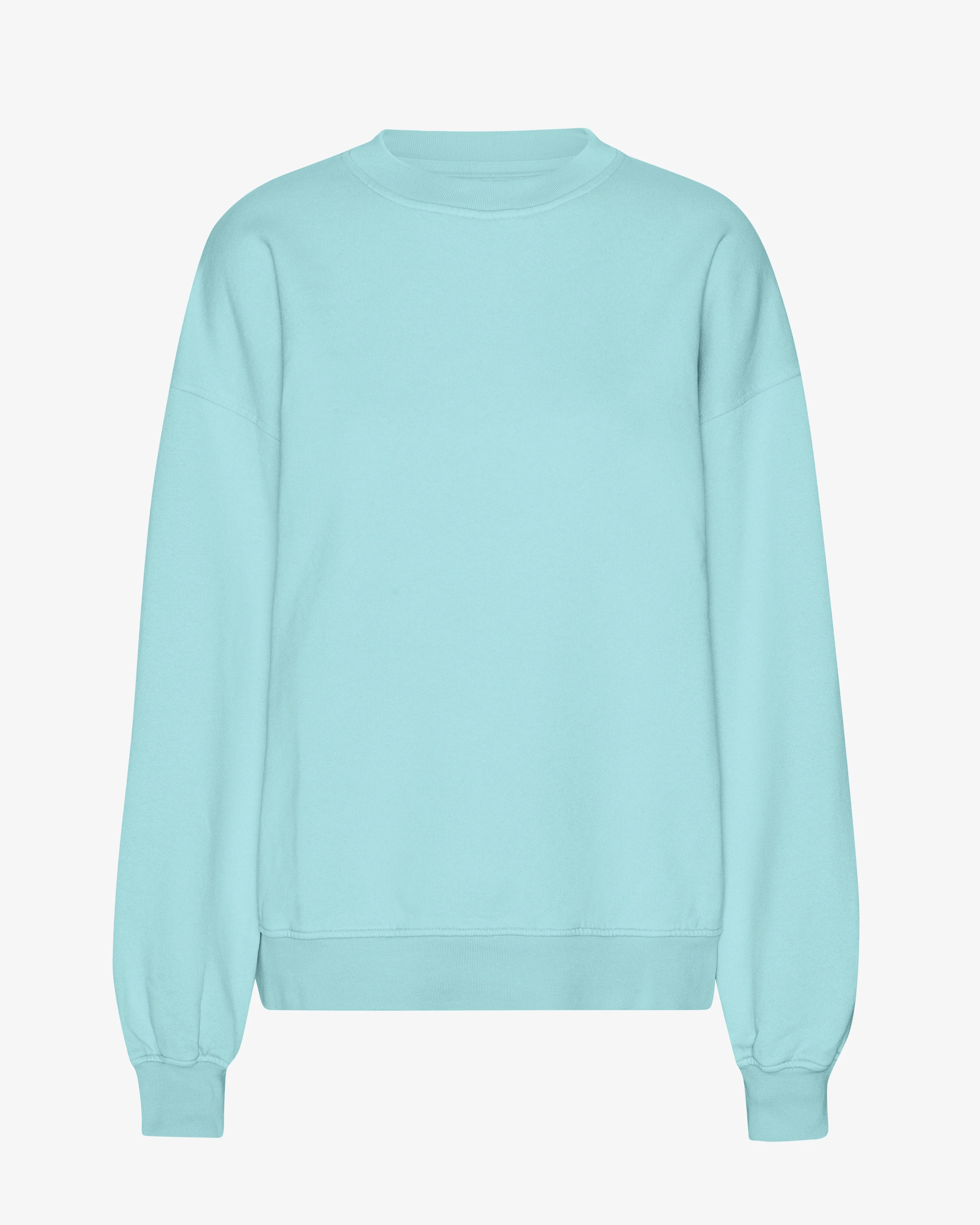 Organic Oversized Crew - Teal Blue