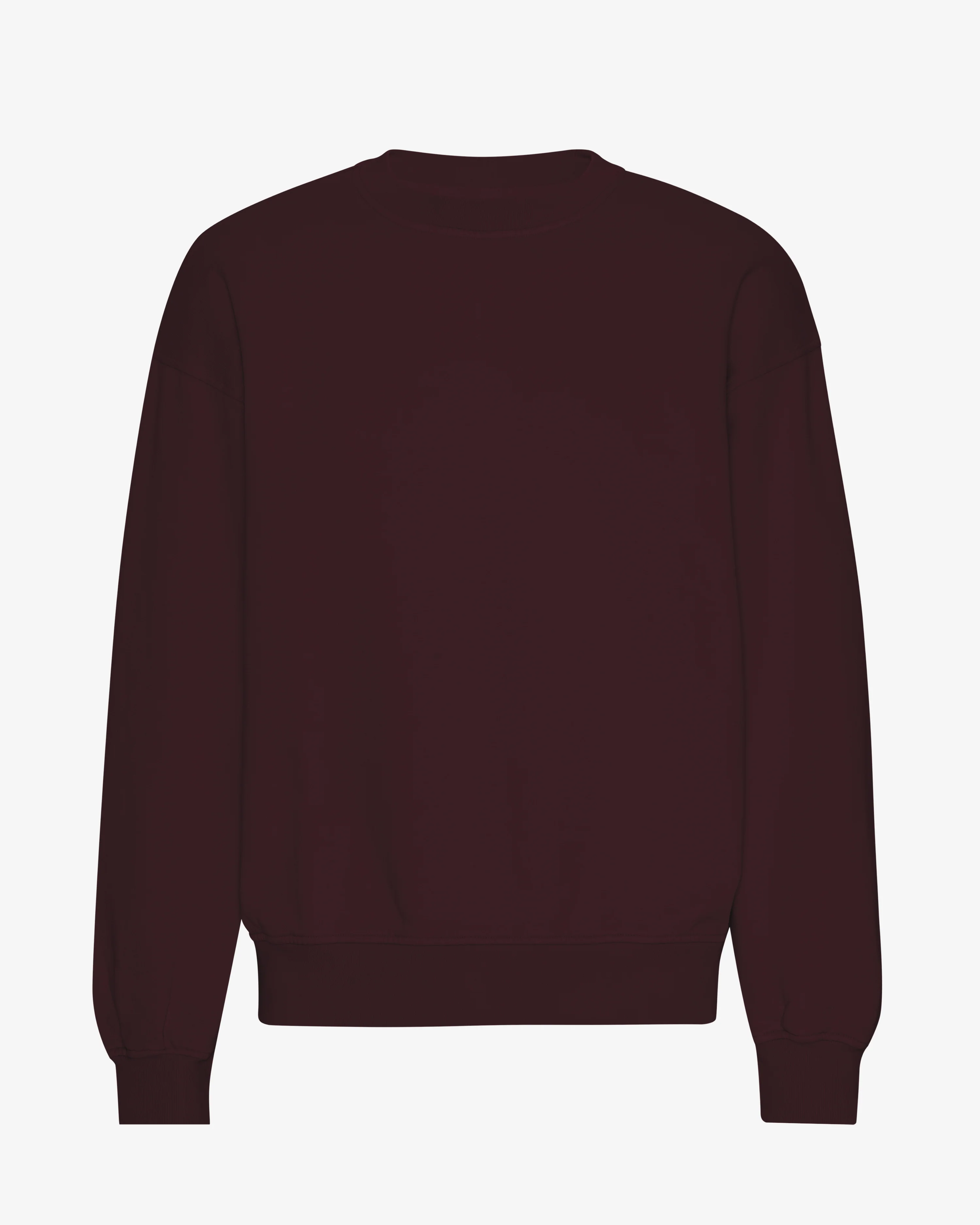 Organic Oversized Crew - Oxblood Red