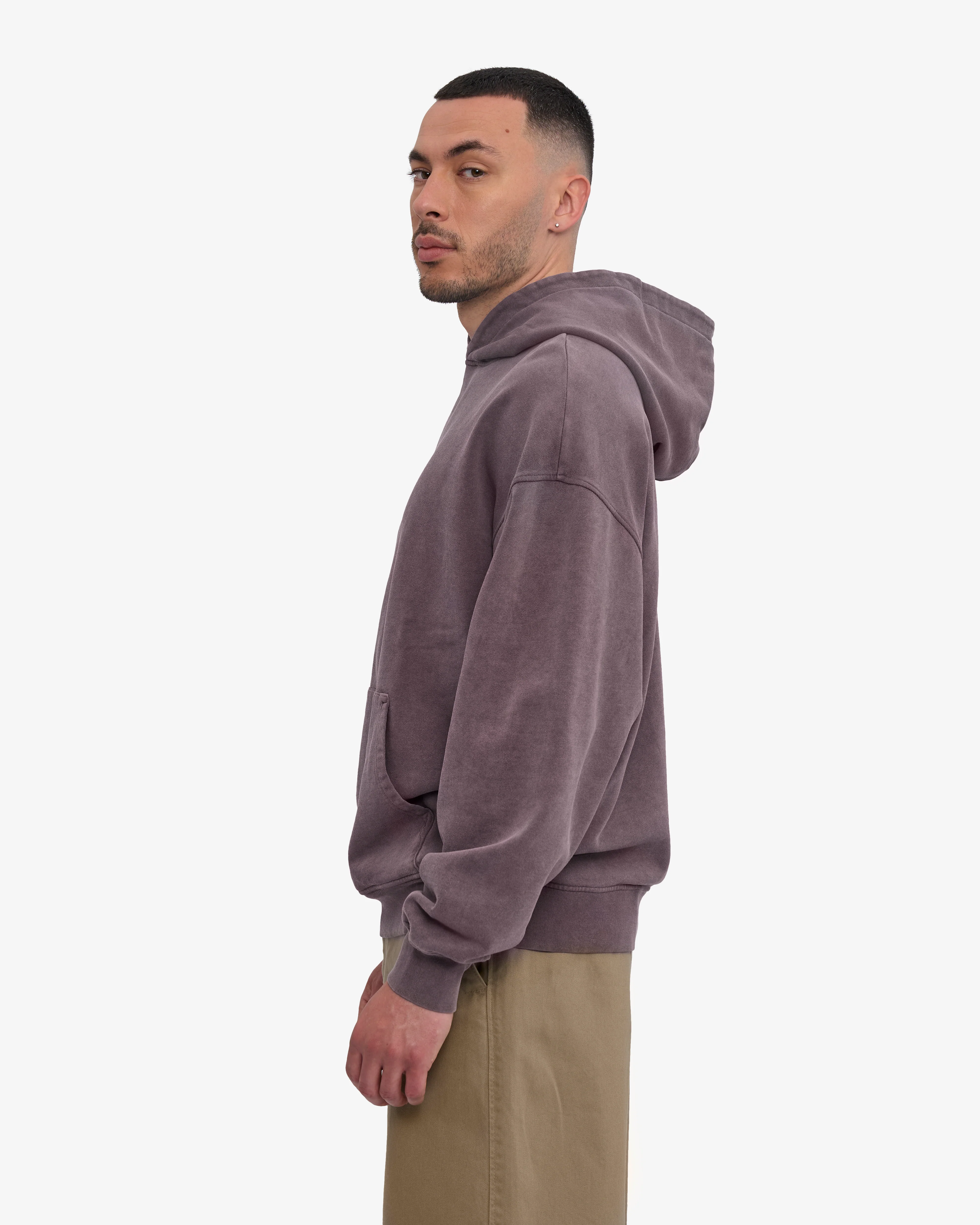 Organic Oversized Hood - Faded Grape - Image 3