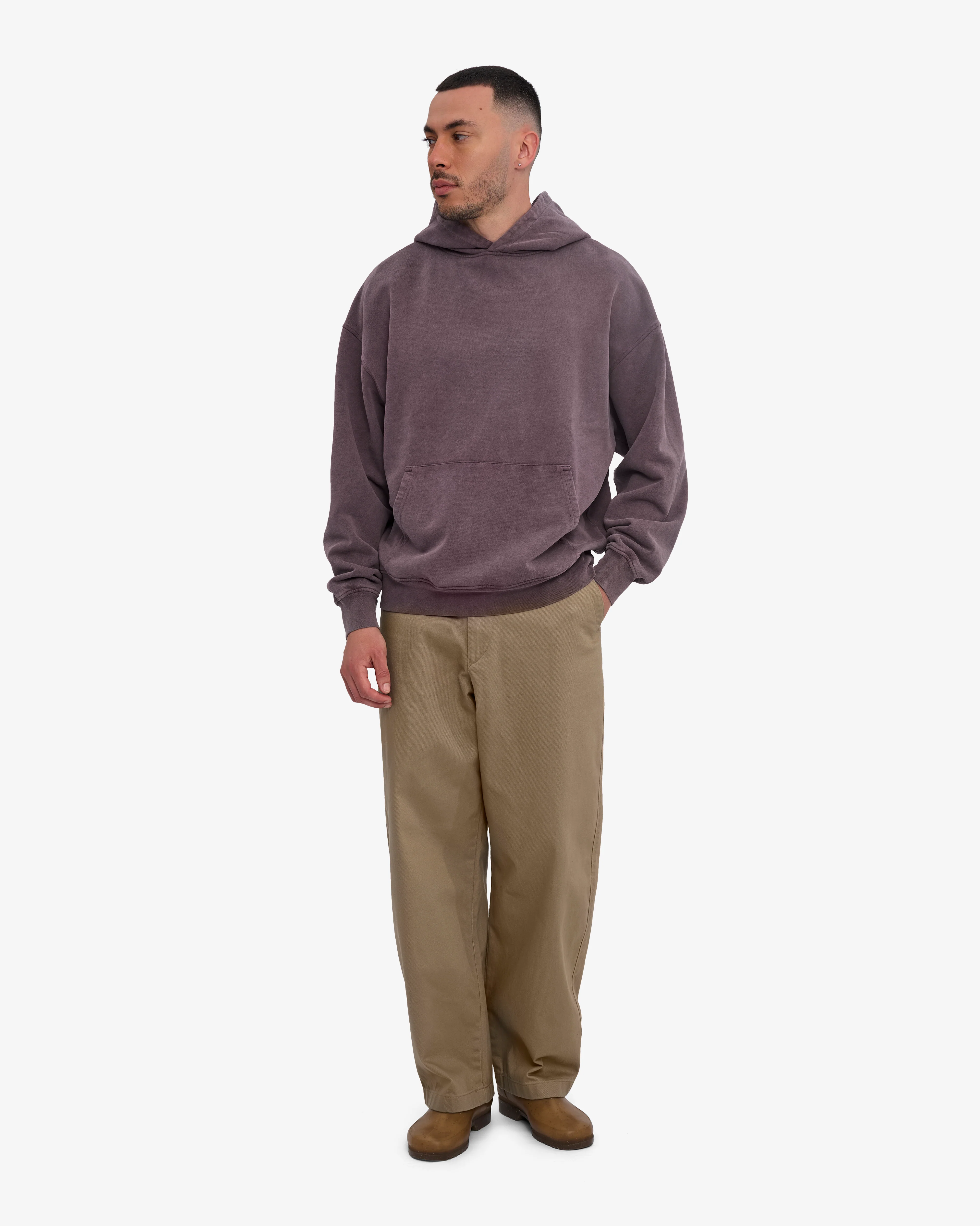 Organic Oversized Hood - Faded Grape - Image 5