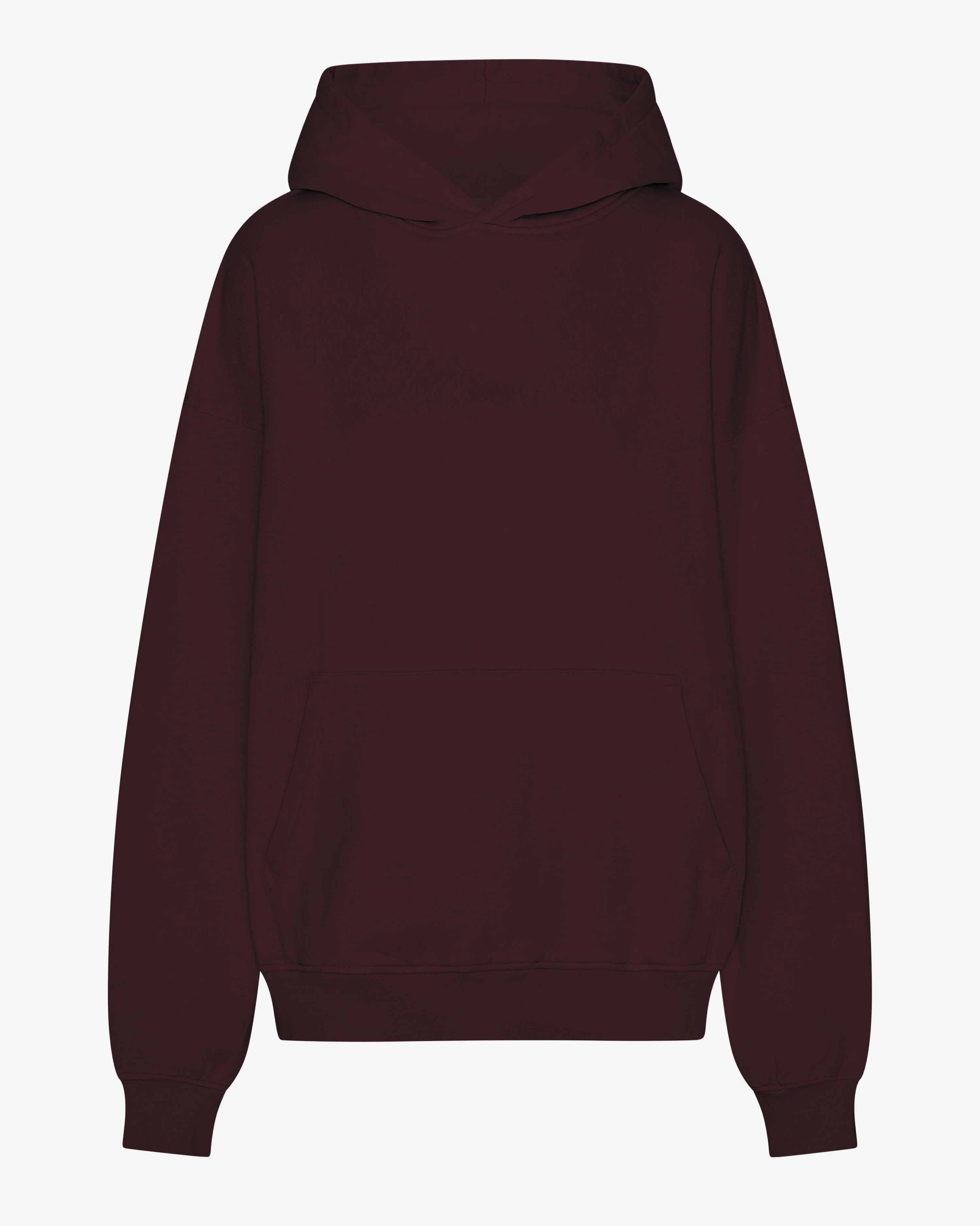 Organic Oversized Hood - Oxblood Red