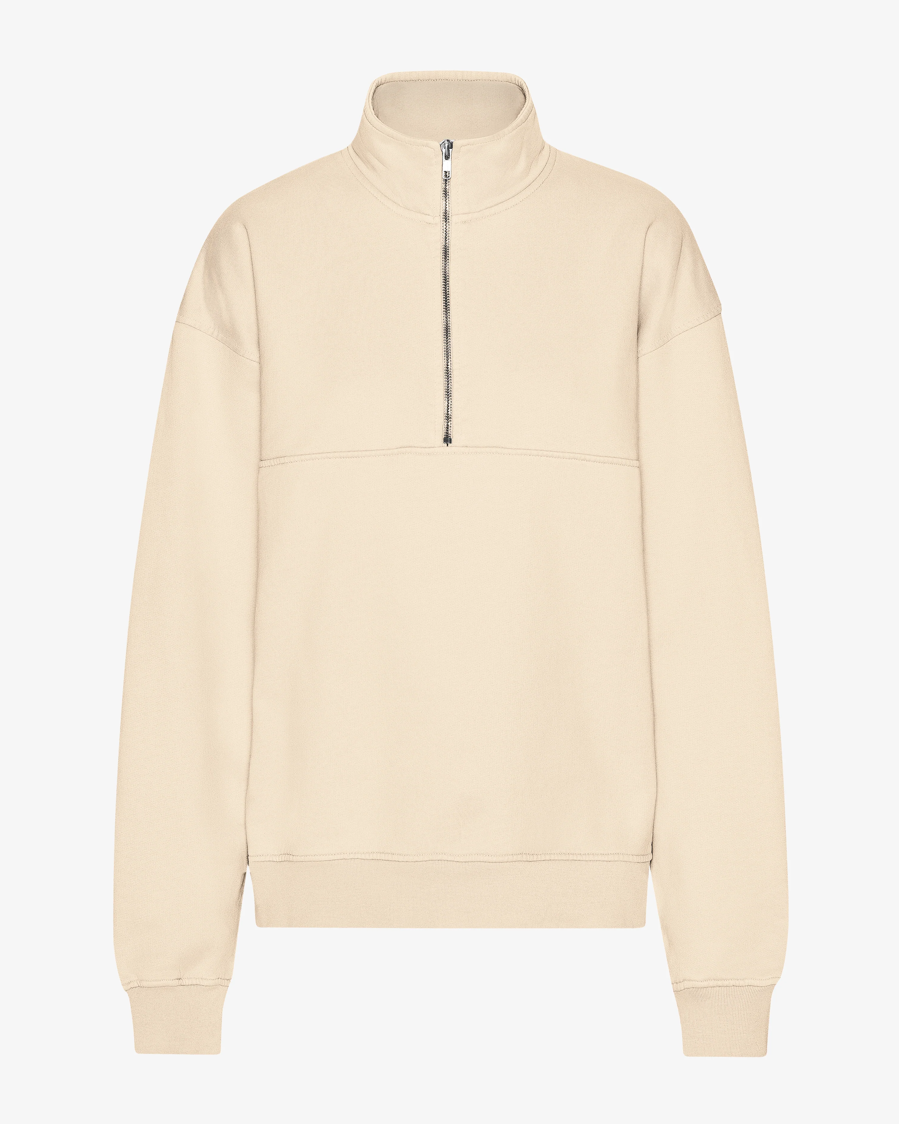 Organic Quarter Zip - Ivory White