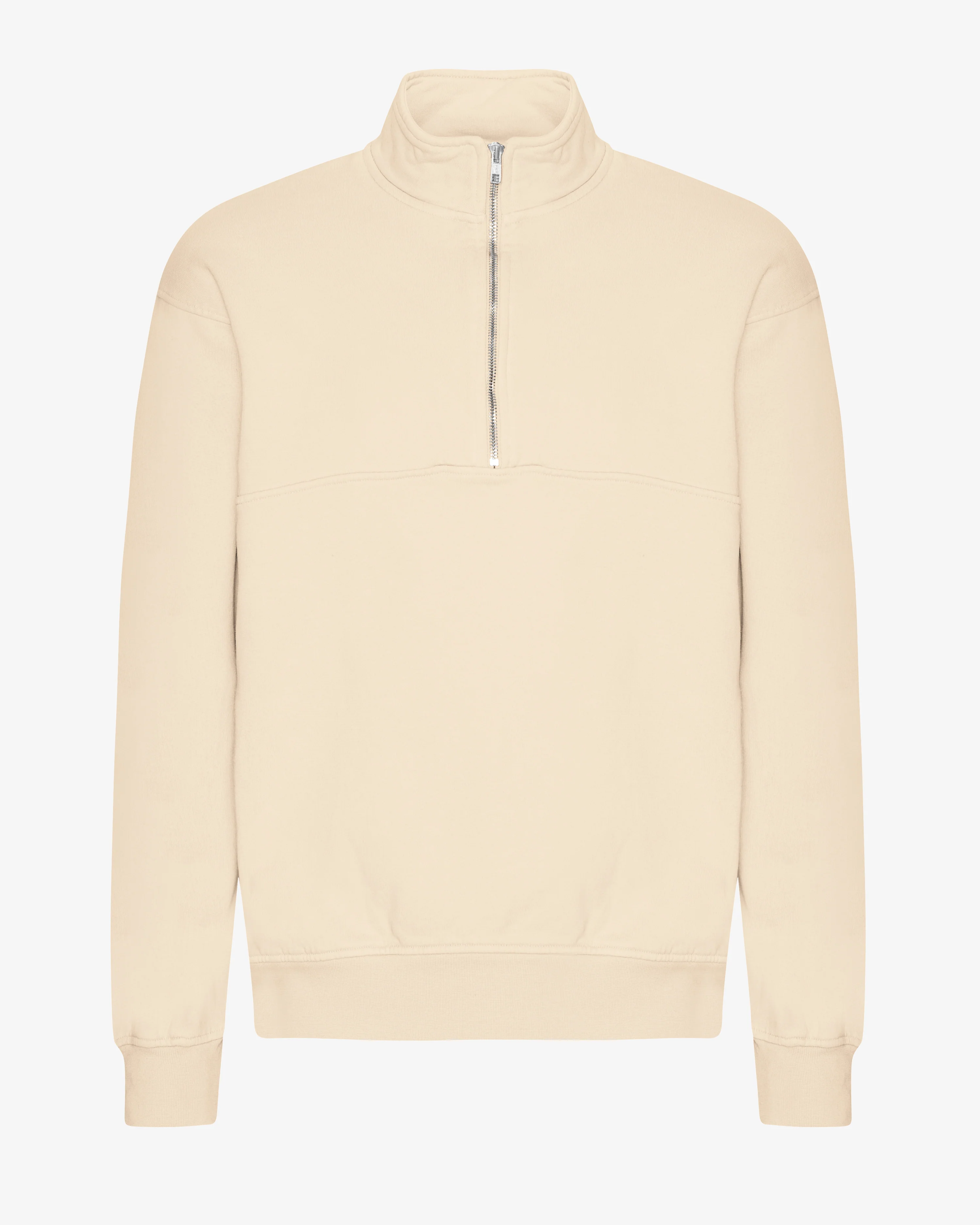 Organic Quarter Zip - Ivory White