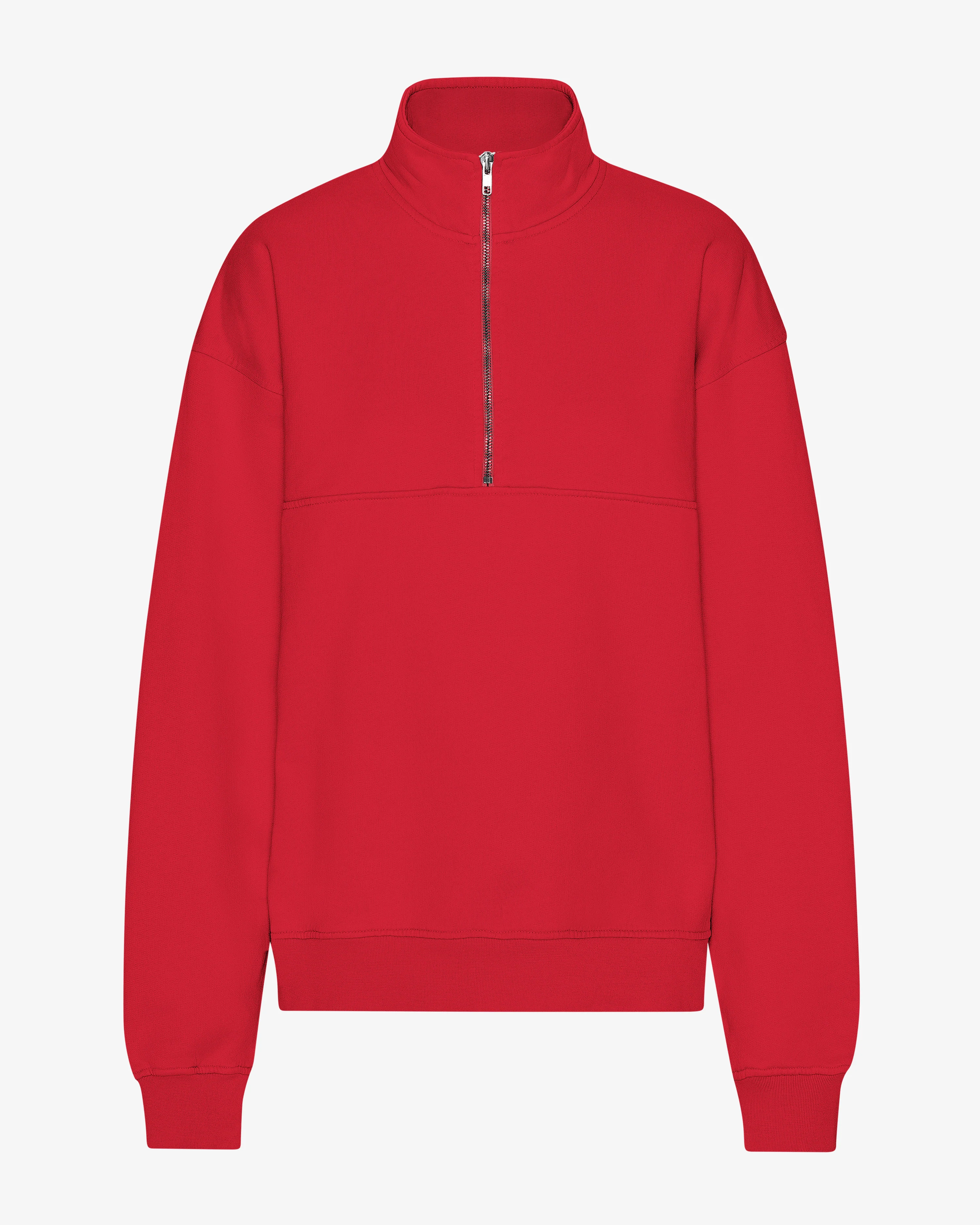 Organic Quarter Zip - Scarlet Red