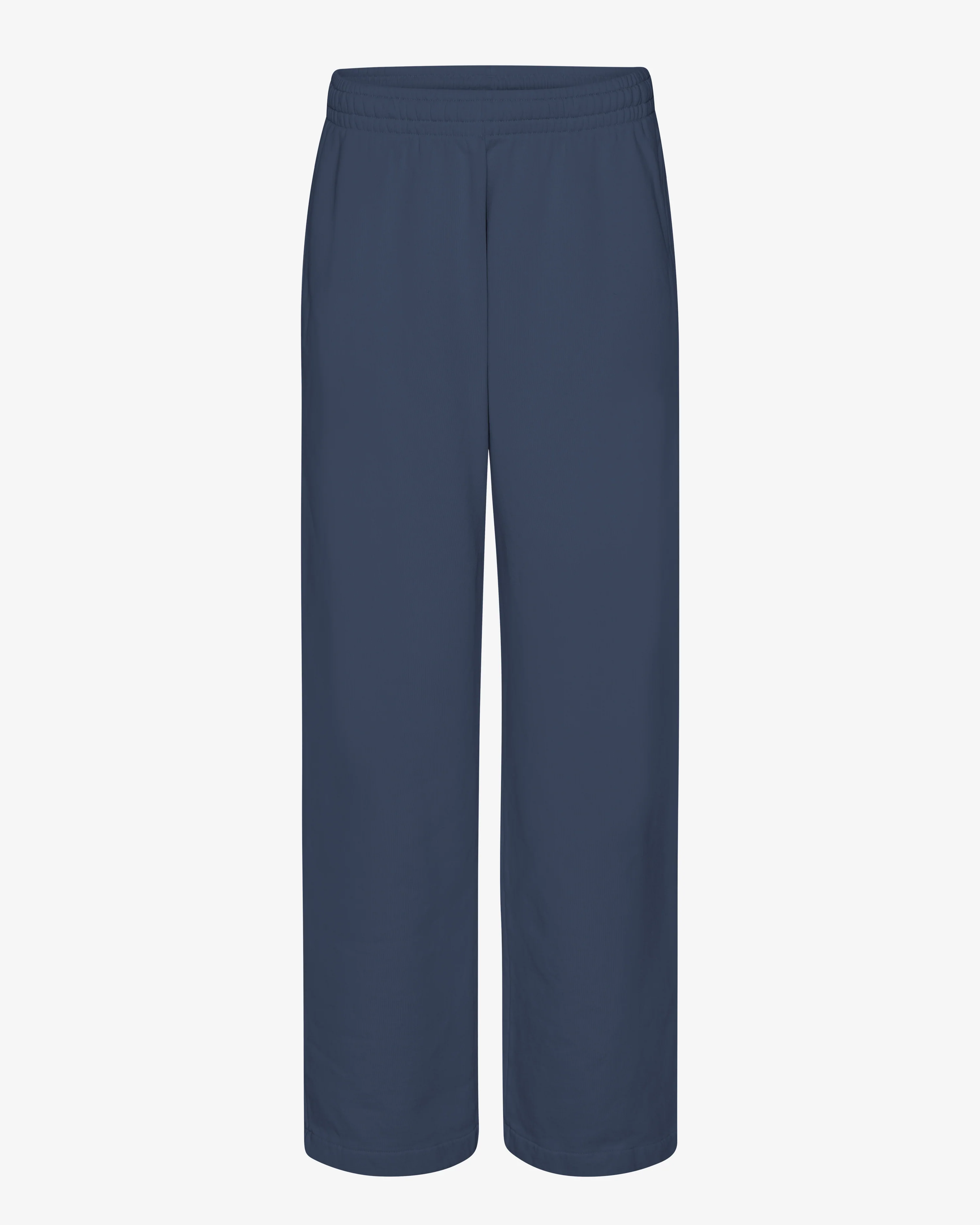 Organic Straight Leg Sweatpants - Petrol Blue