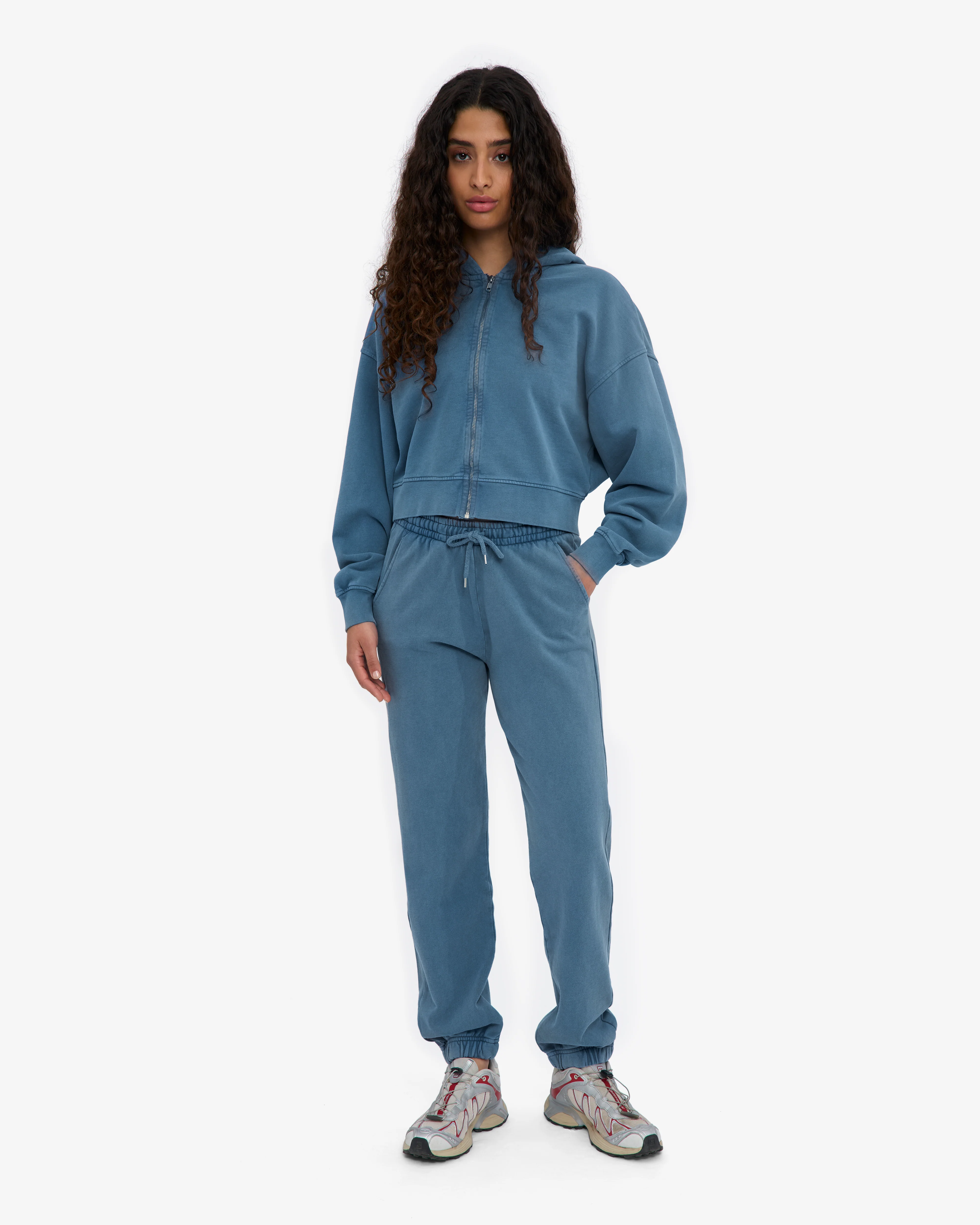 Organic Sweatpants - Faded Indigo - Image 5