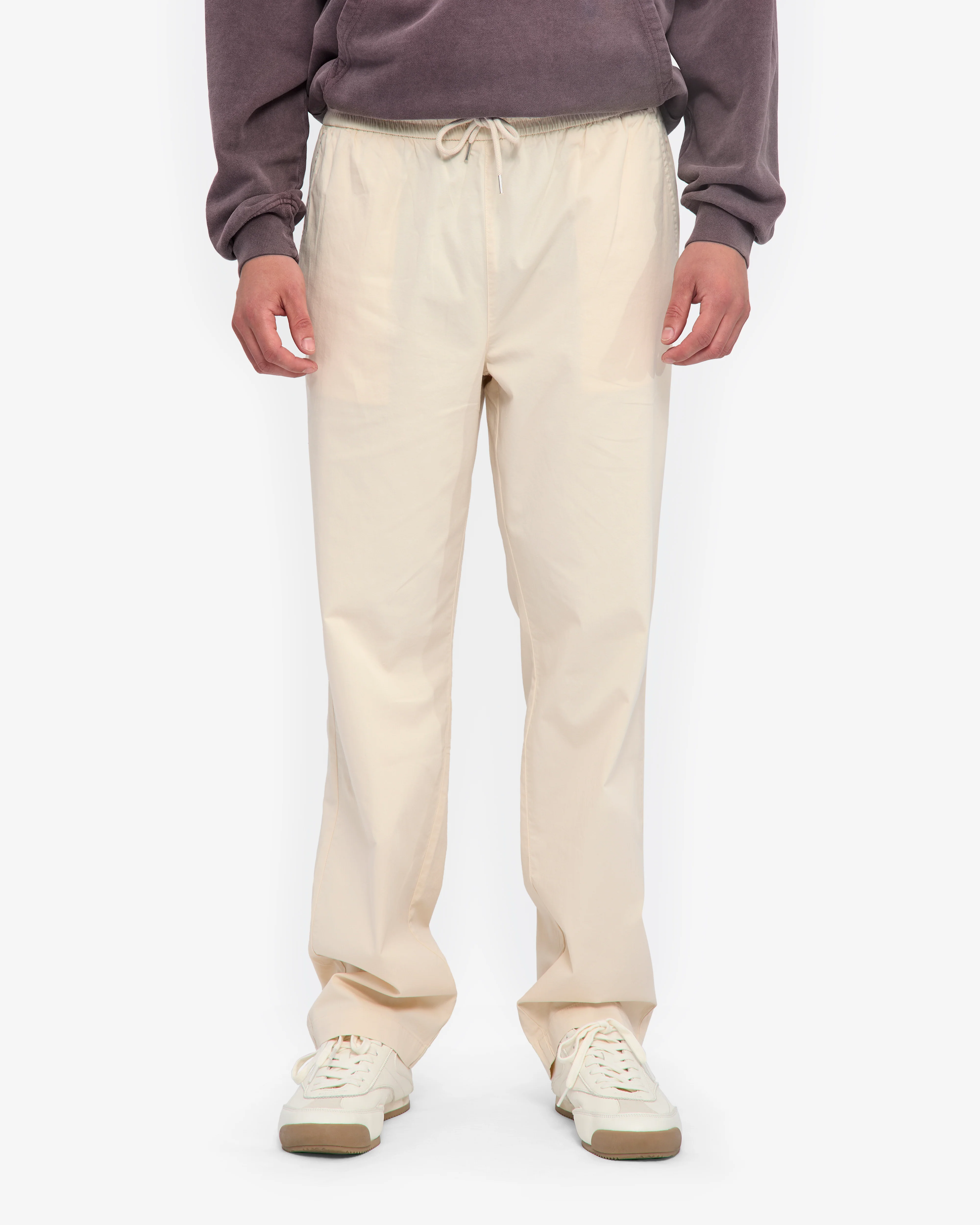 Organic Twill Pants - Ivory White - Image 2