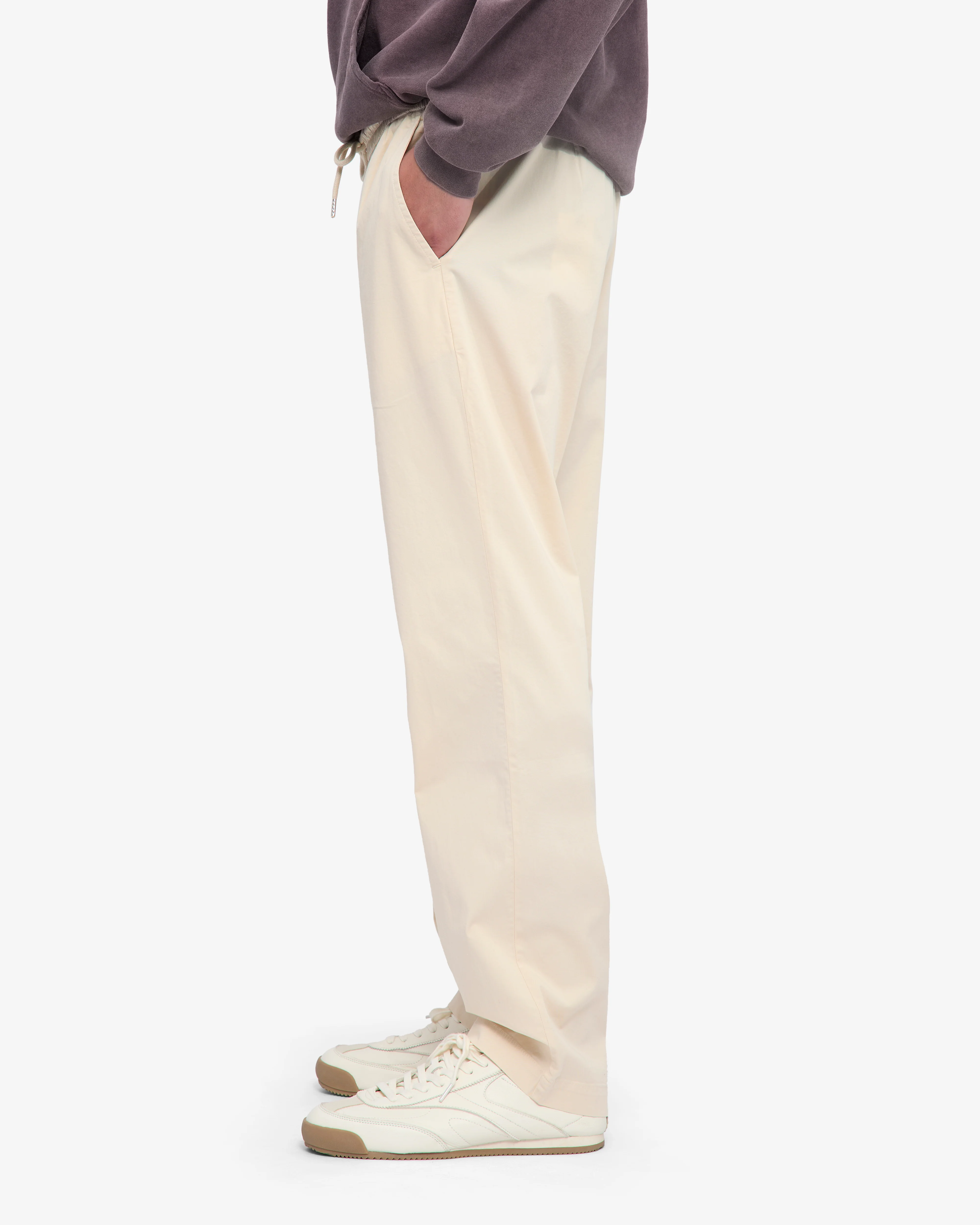 Organic Twill Pants - Ivory White - Image 3
