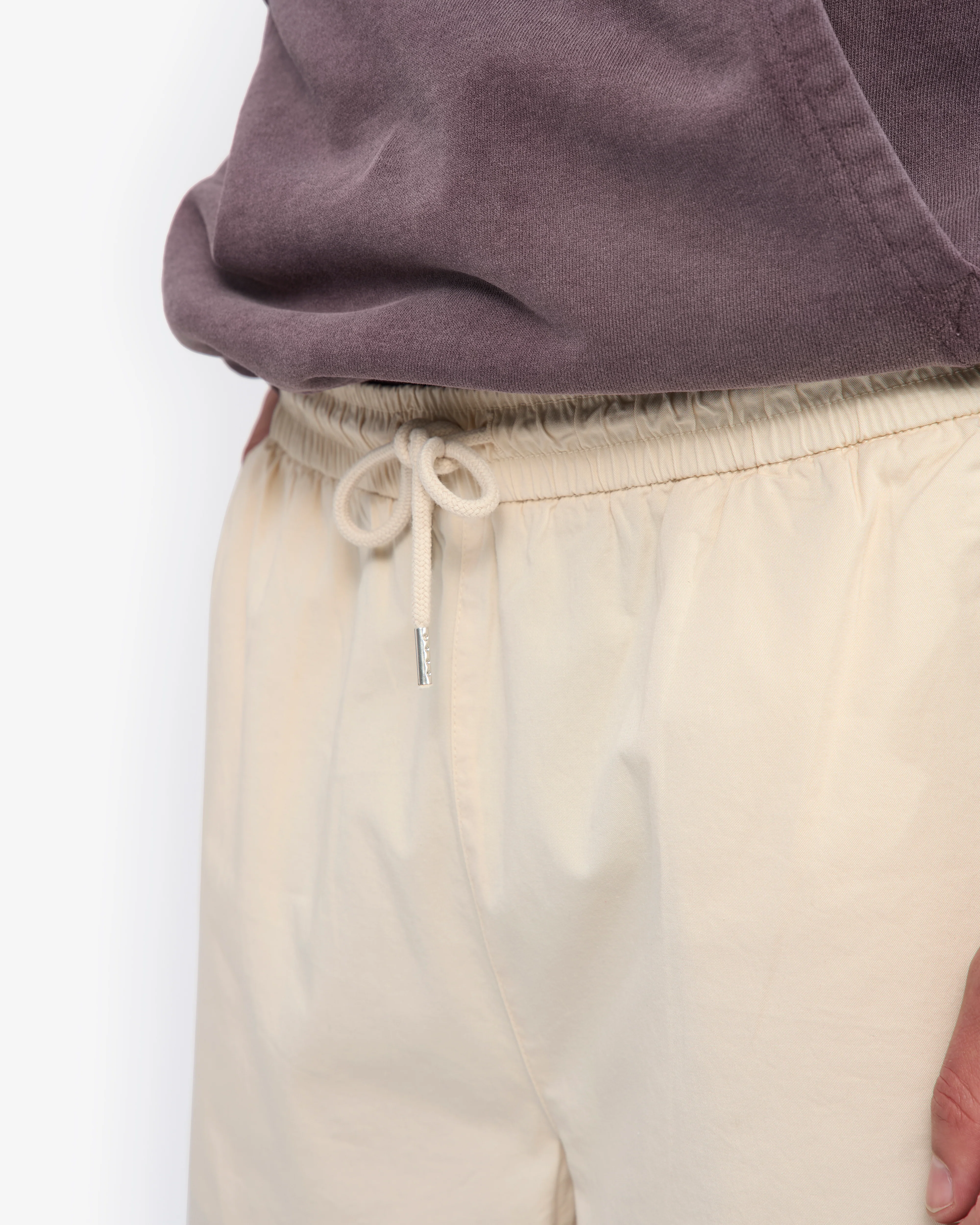 Organic Twill Pants - Ivory White - Image 7