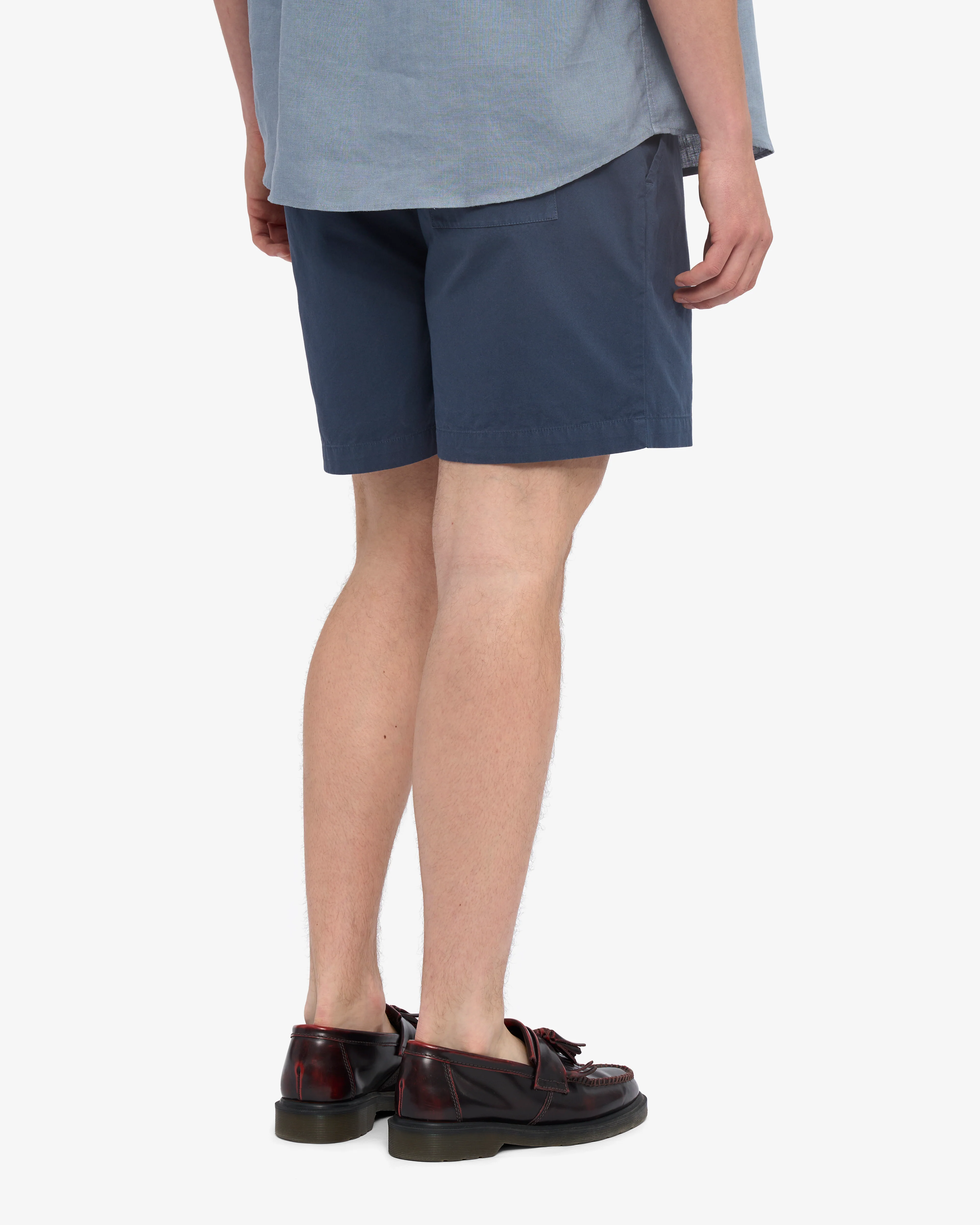 Organic Twill Shorts - Petrol Blue - Image 4