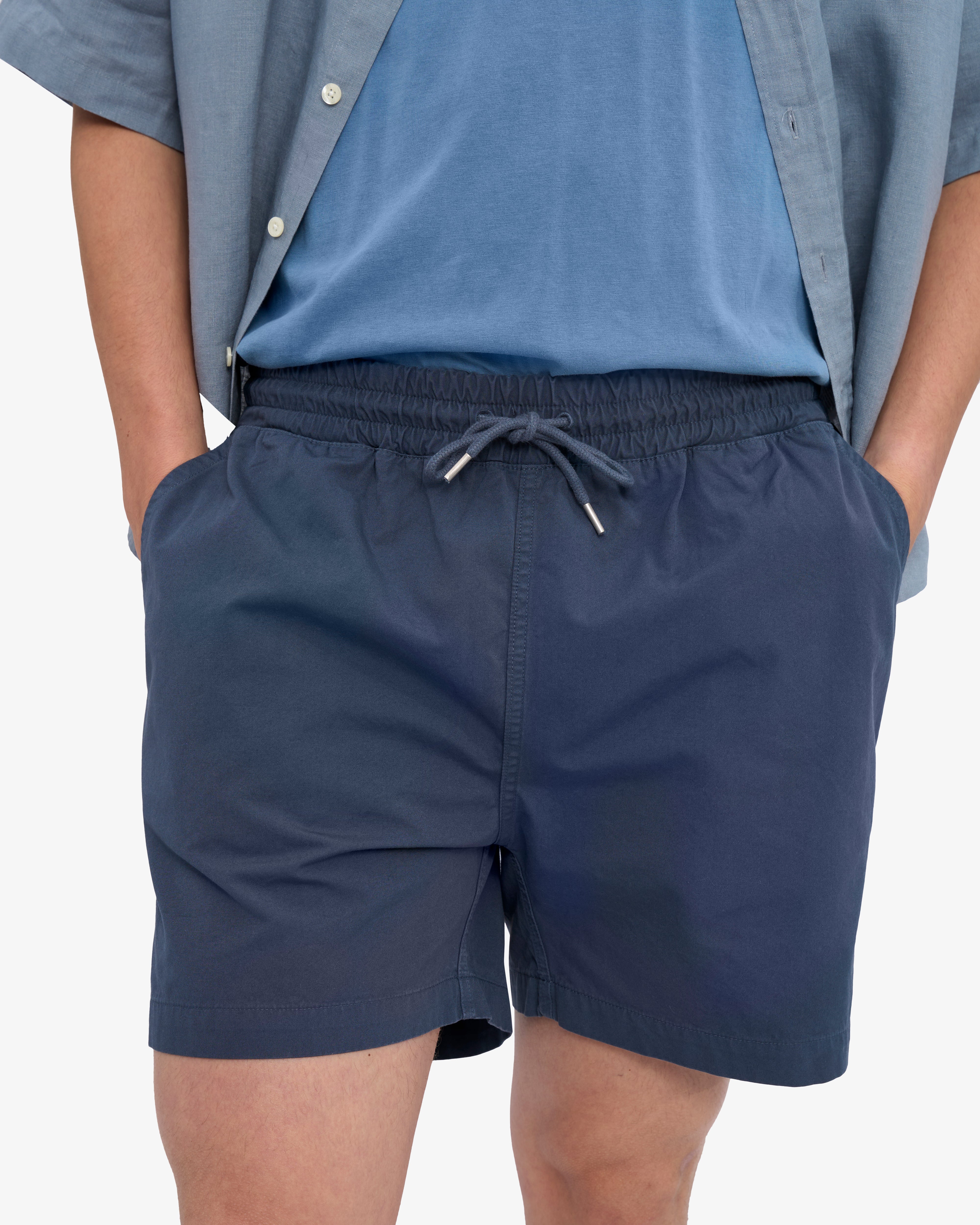 Organic Twill Shorts - Petrol Blue - Image 6