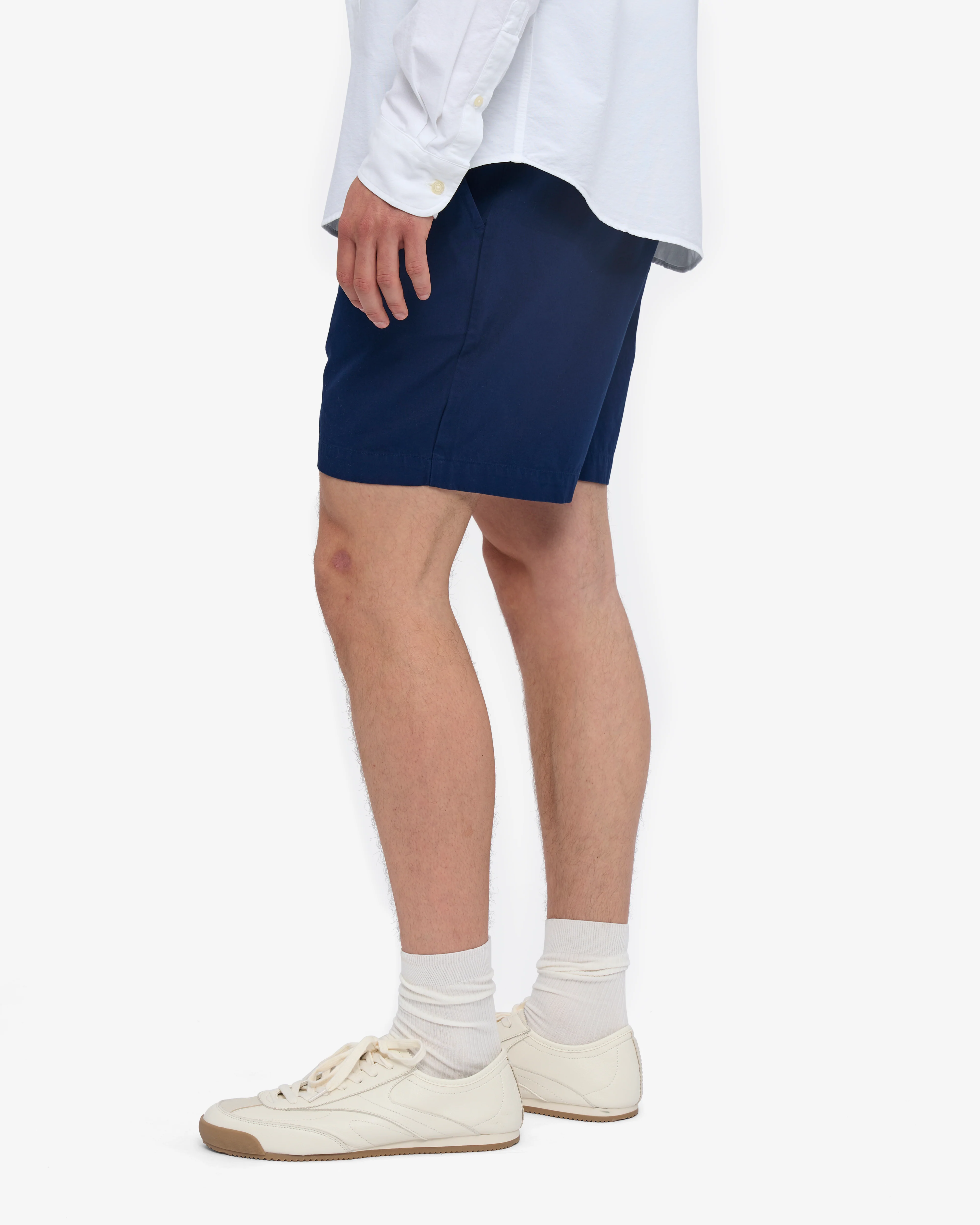 Organic Twill Shorts - Marine Blue - Image 3