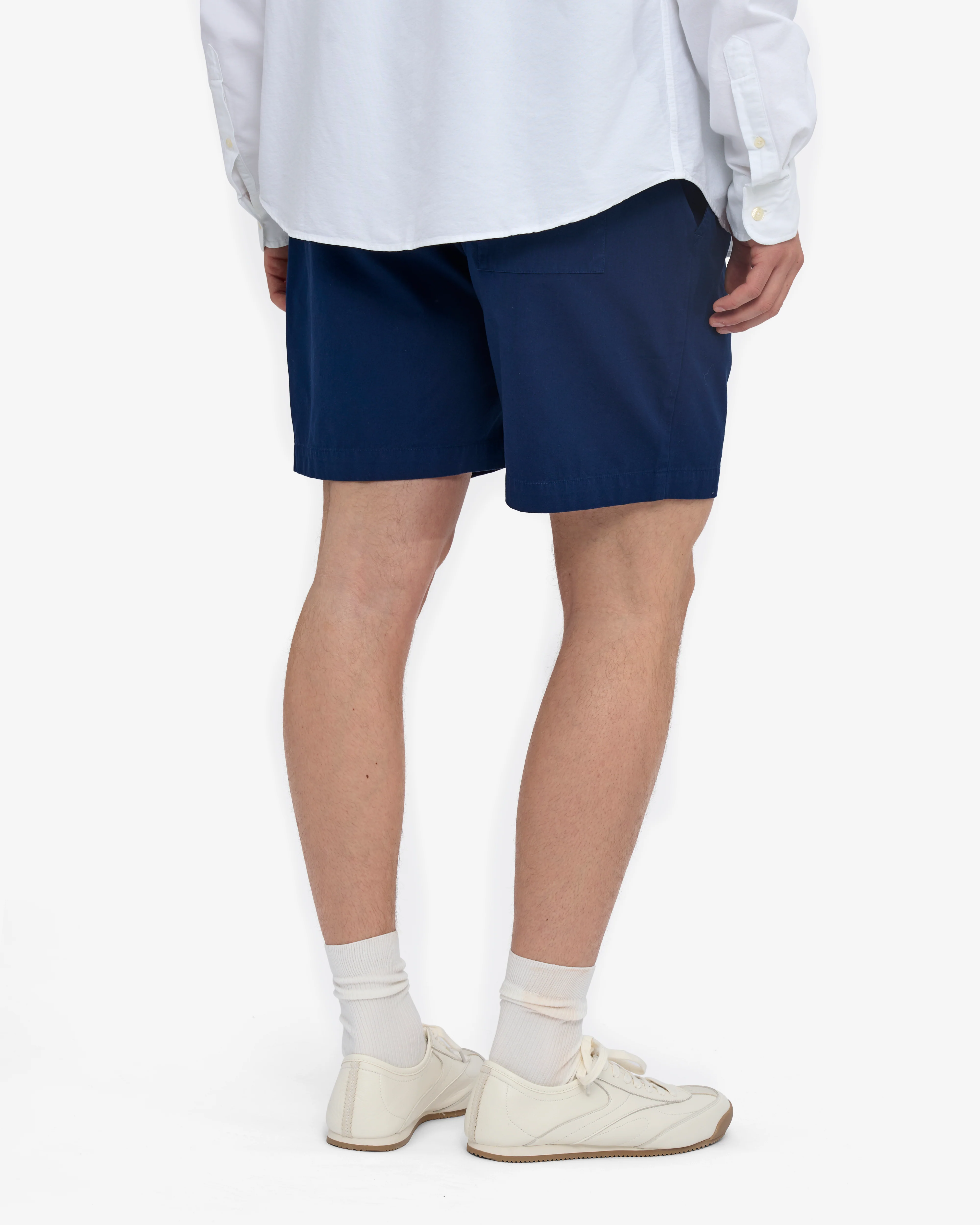 Organic Twill Shorts - Marine Blue - Image 4
