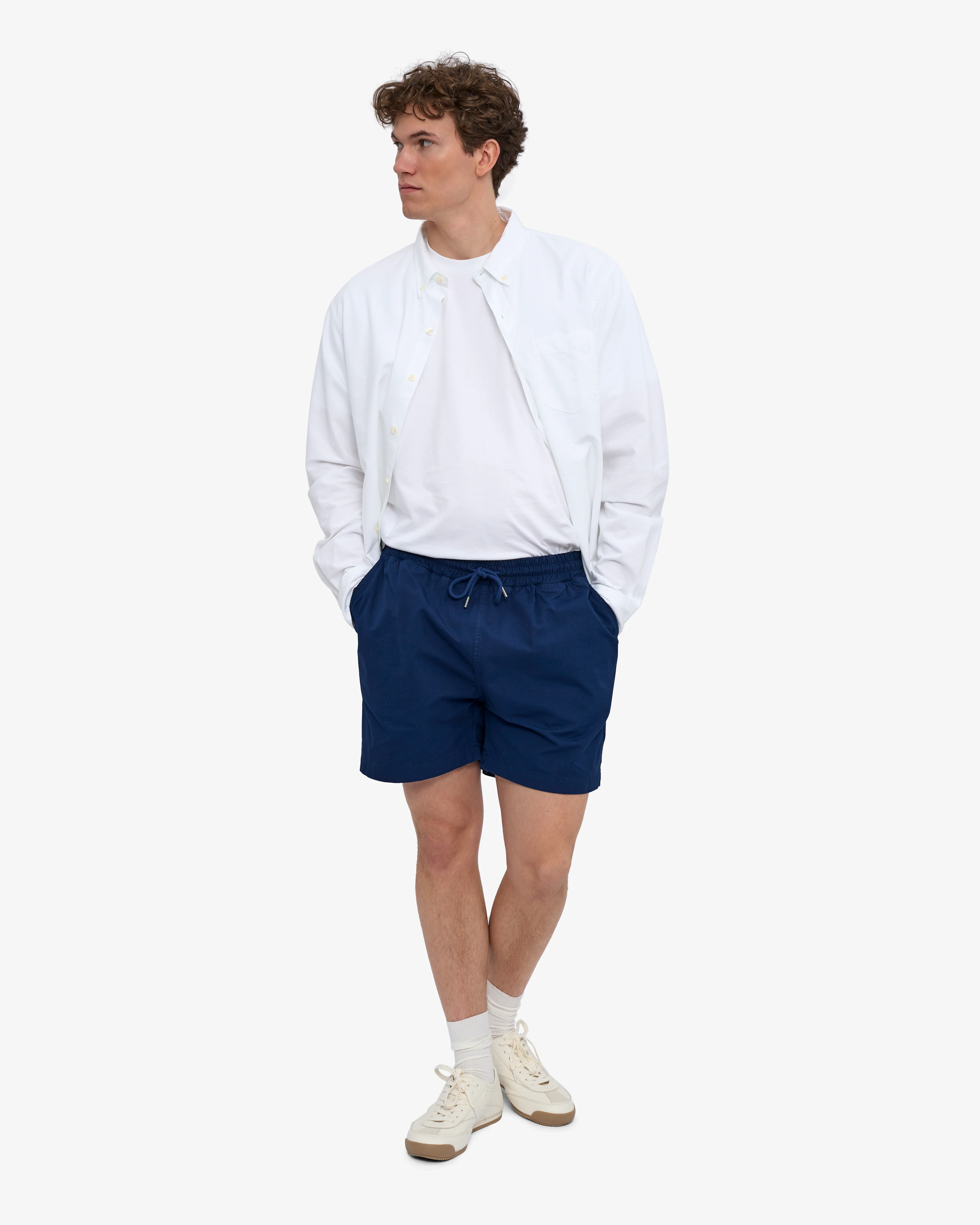 Organic Twill Shorts - Marine Blue - Image 5