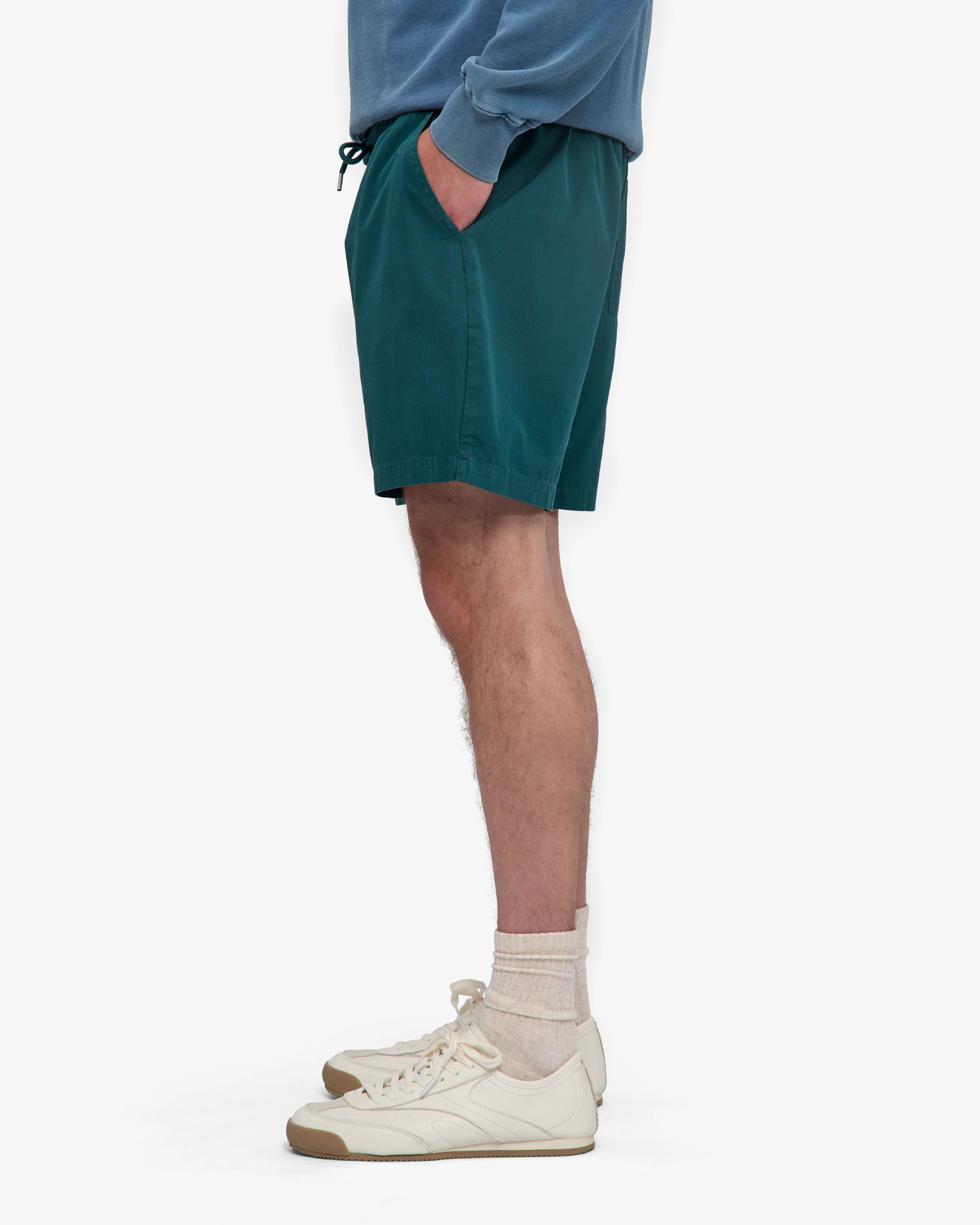 Organic Twill Shorts - Ocean Green - Image 3