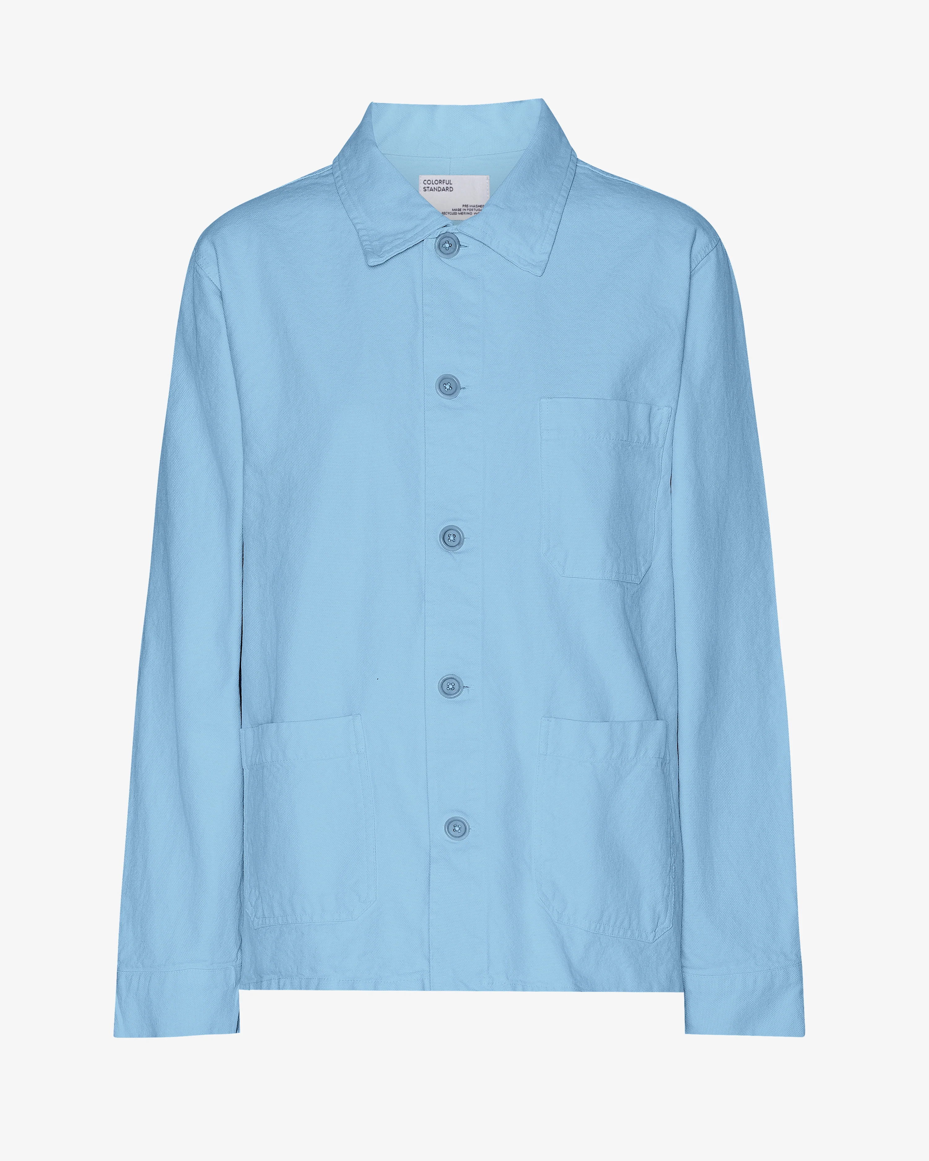 Organic Workwear Jacket - Seaside Blue