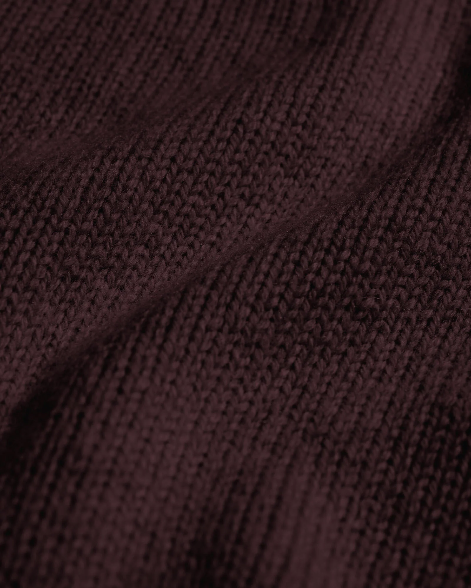 Oversized Merino Wool Crew - Oxblood Red - Image 8