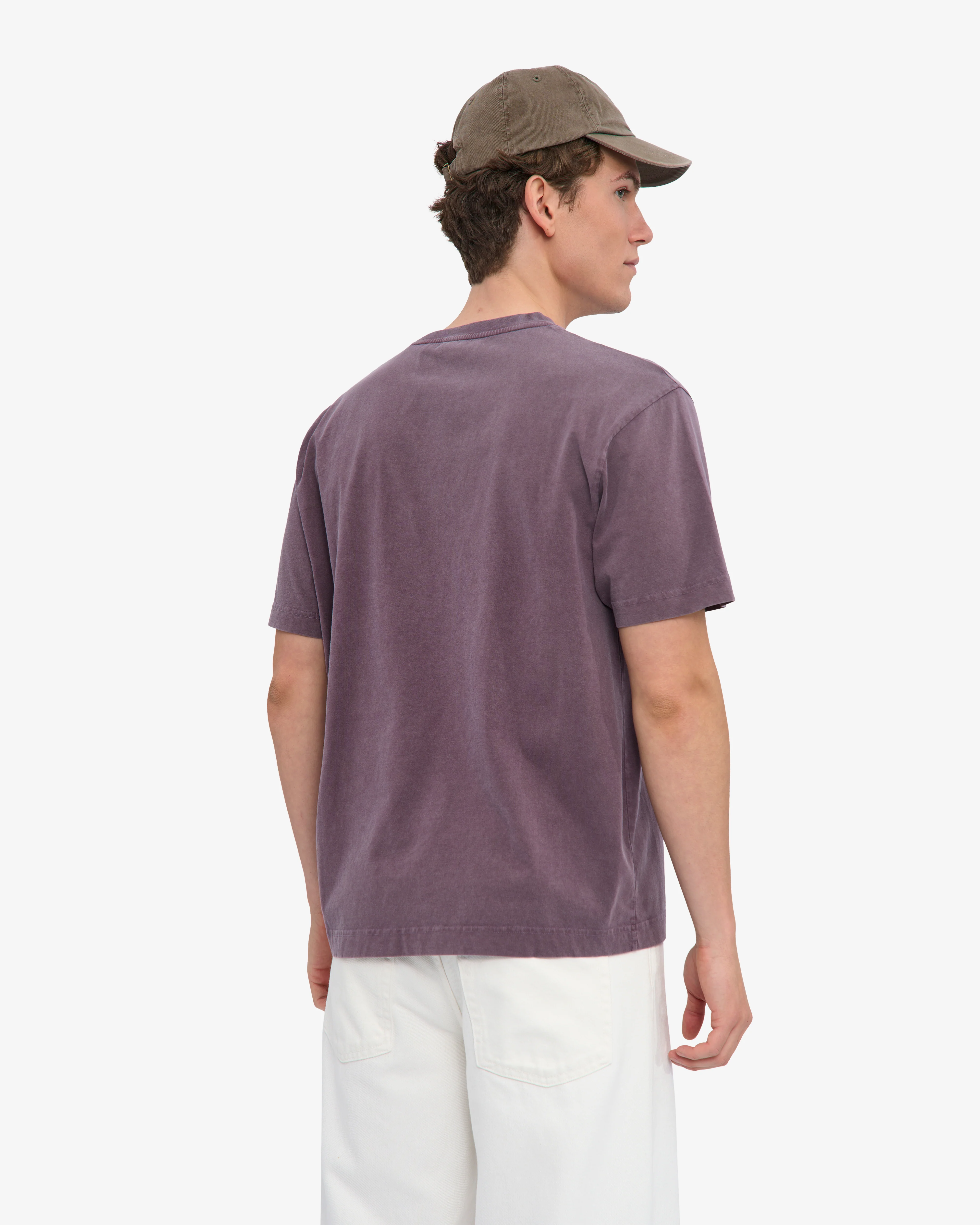 Oversized Organic T-Shirt - Faded Grape - Image 4