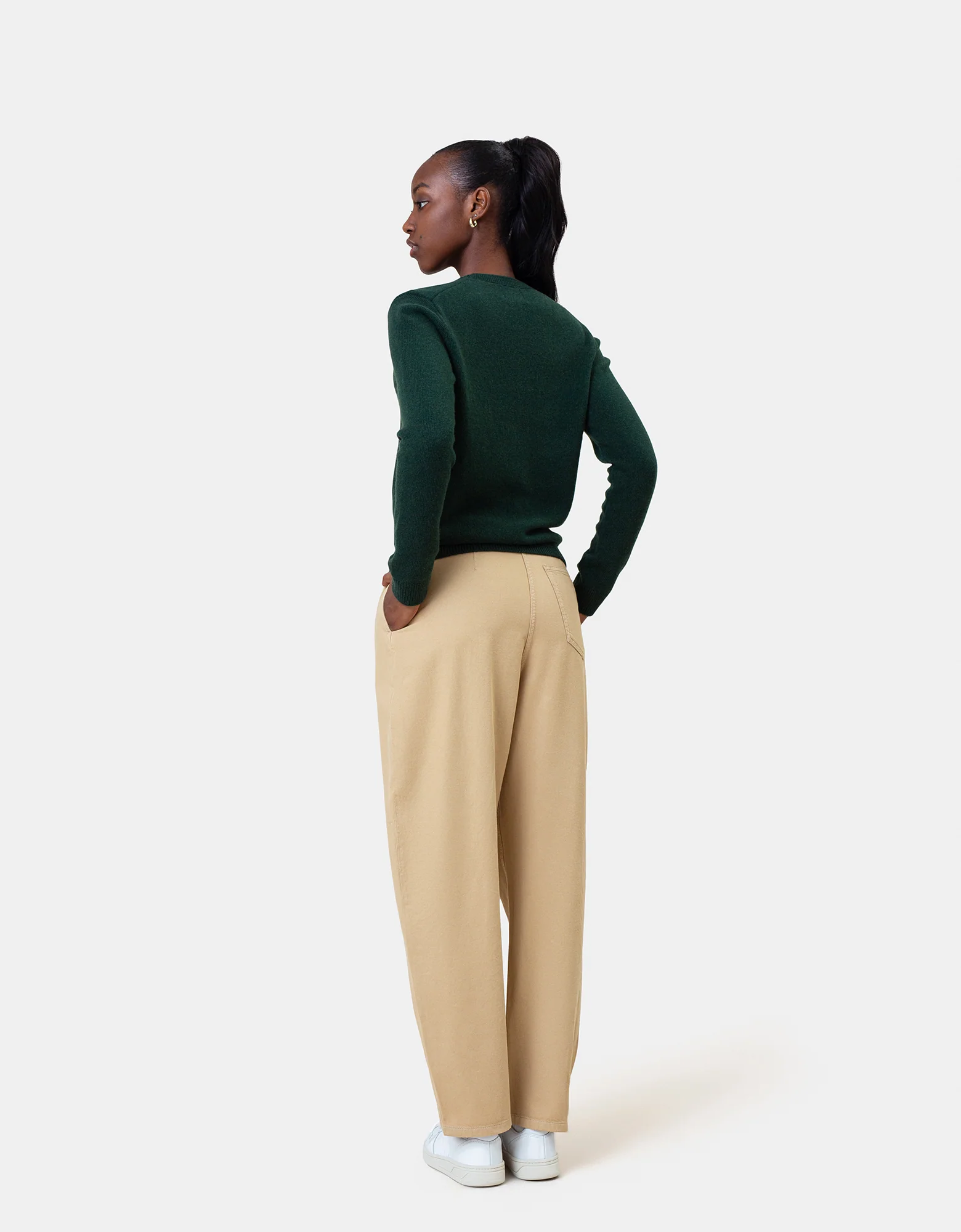 Women Classic Merino Wool Crew - Polar Blue - Image 4