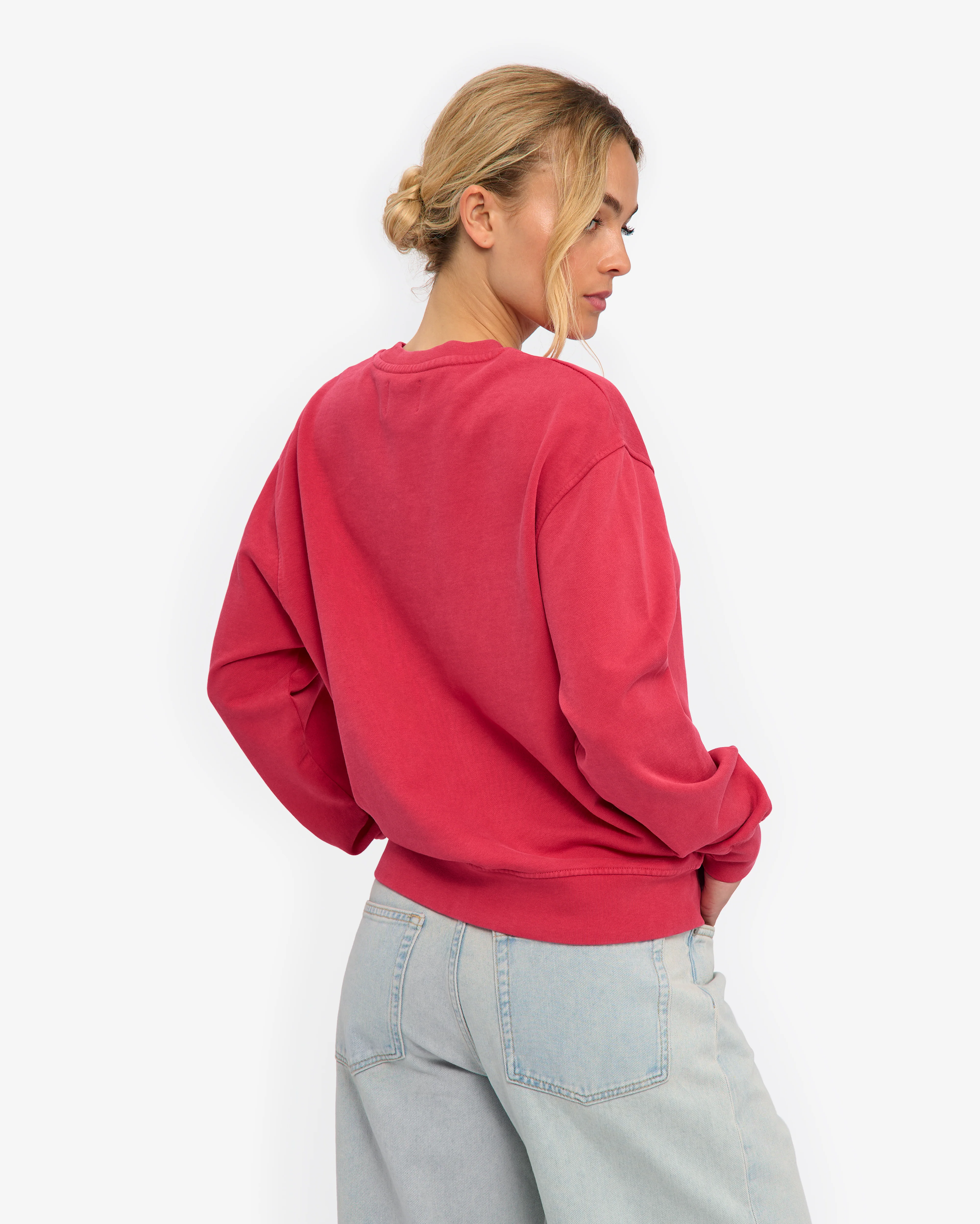 Women Classic Organic Crew - Faded Red - Image 4