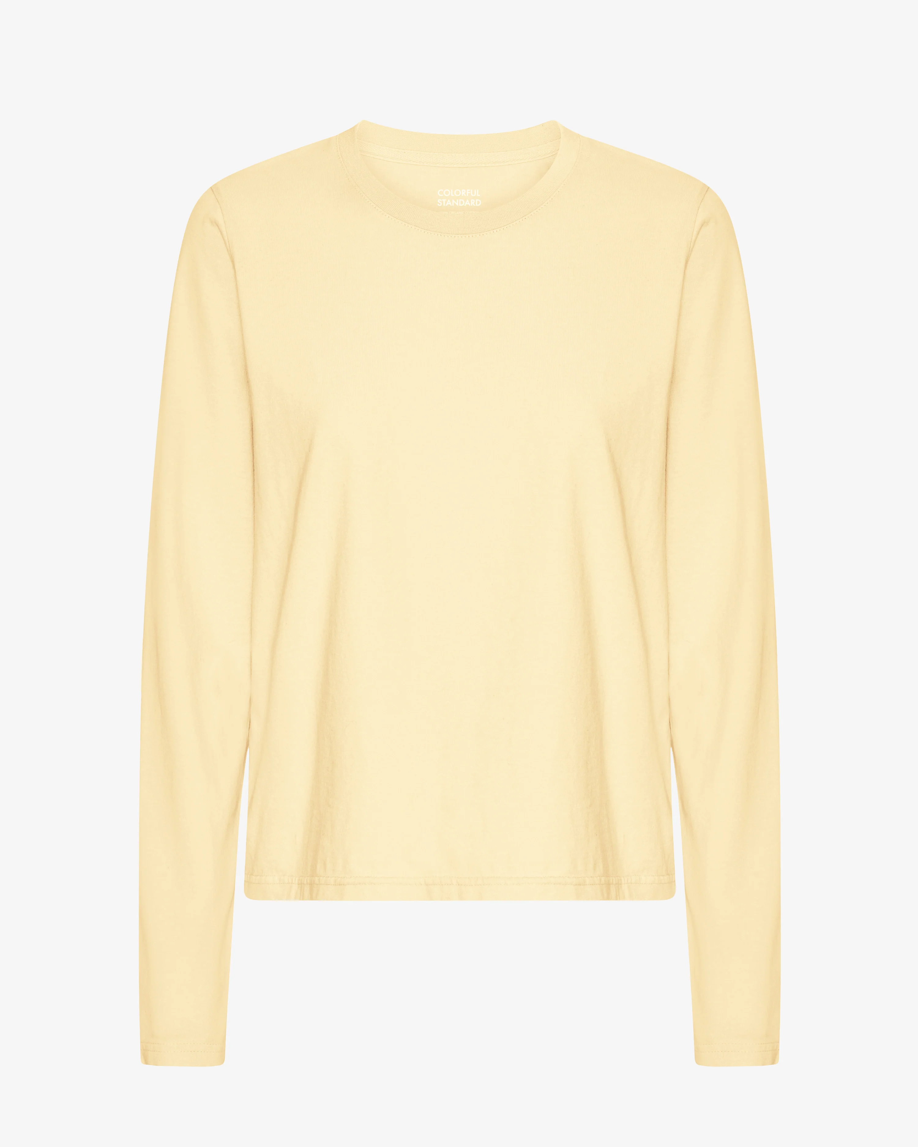 Women Organic LS T-Shirt - Soft Yellow