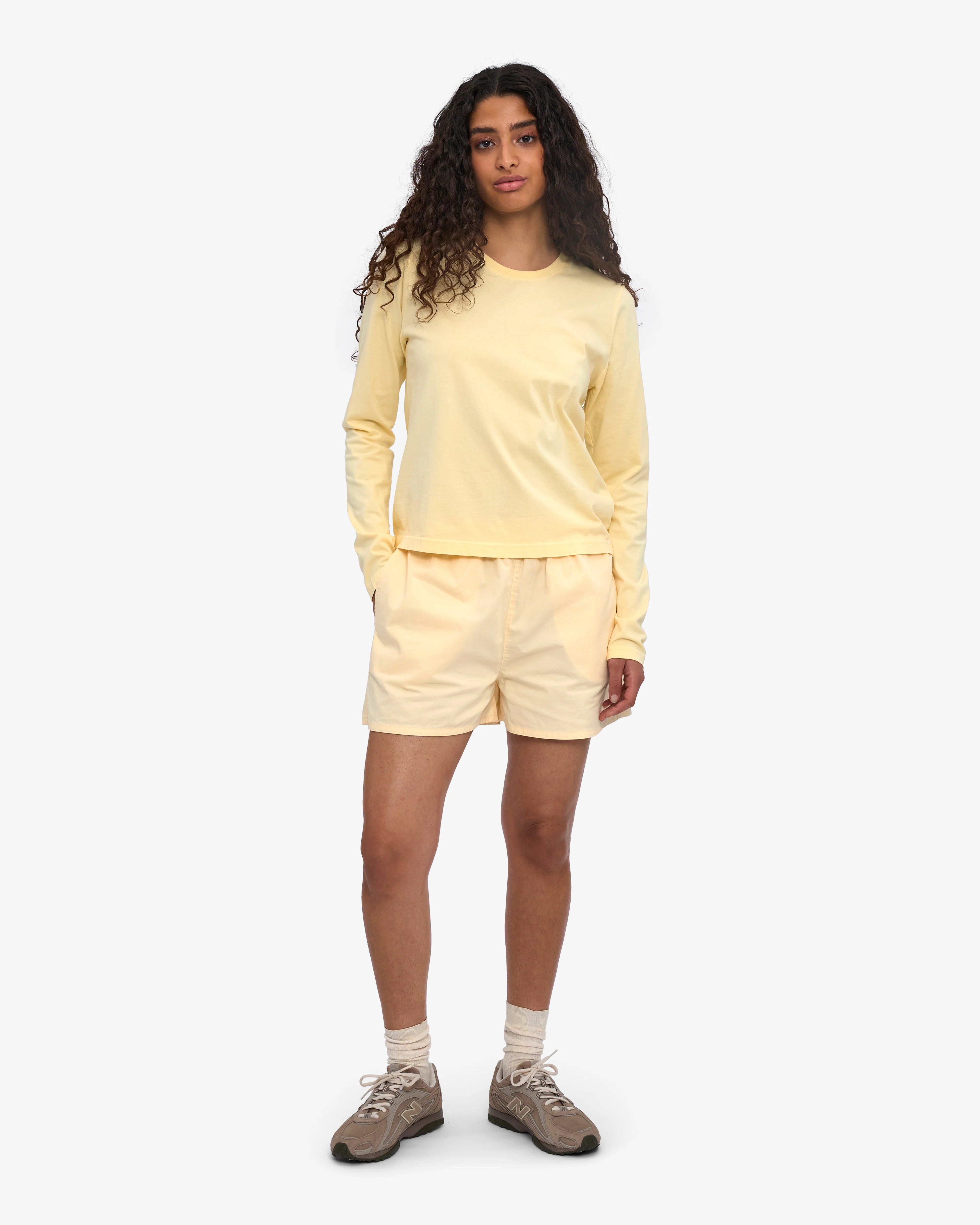 Women Organic LS T-Shirt - Soft Yellow - Image 5