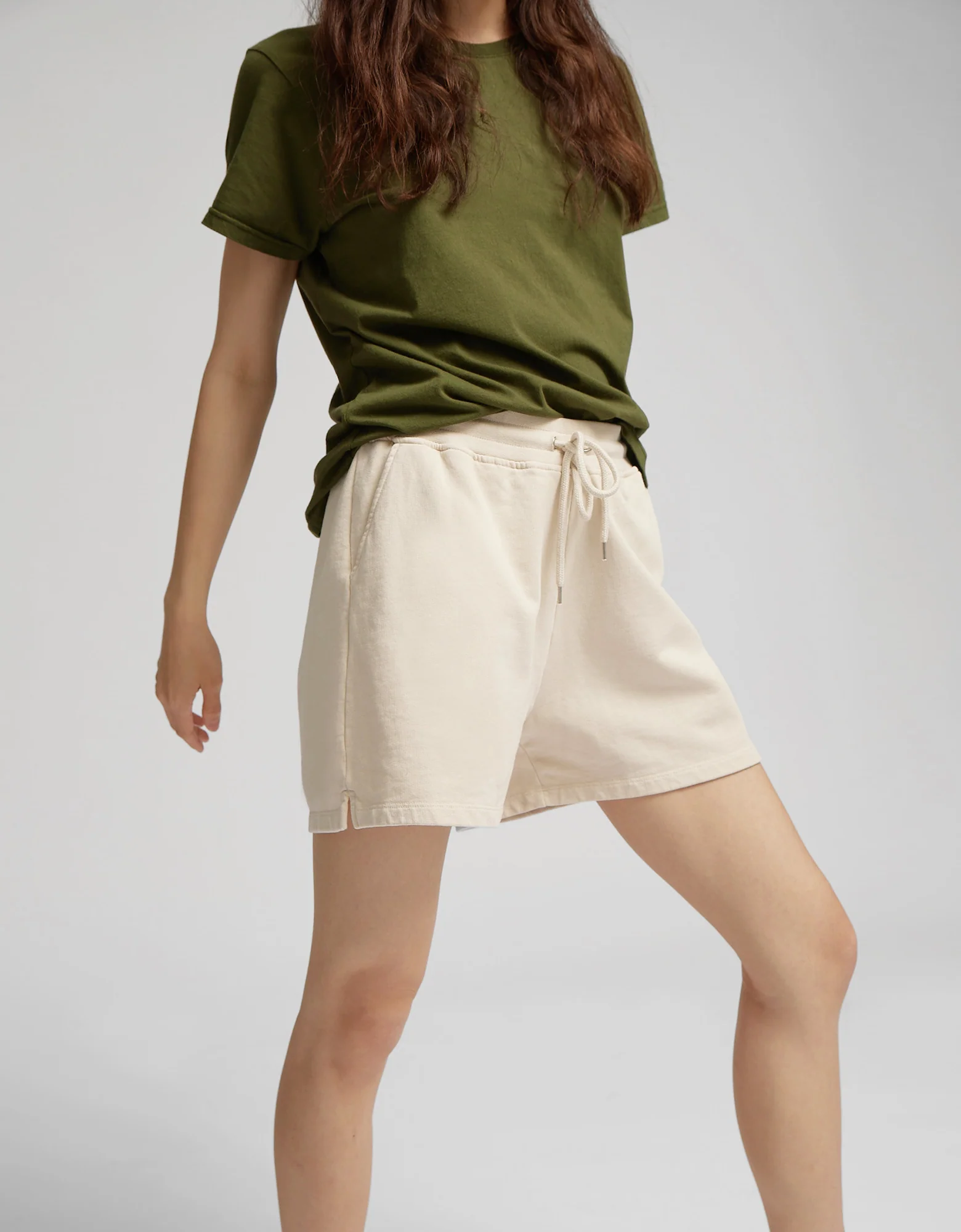 Women Organic Sweatshorts - Cherry Blossom - Image 3