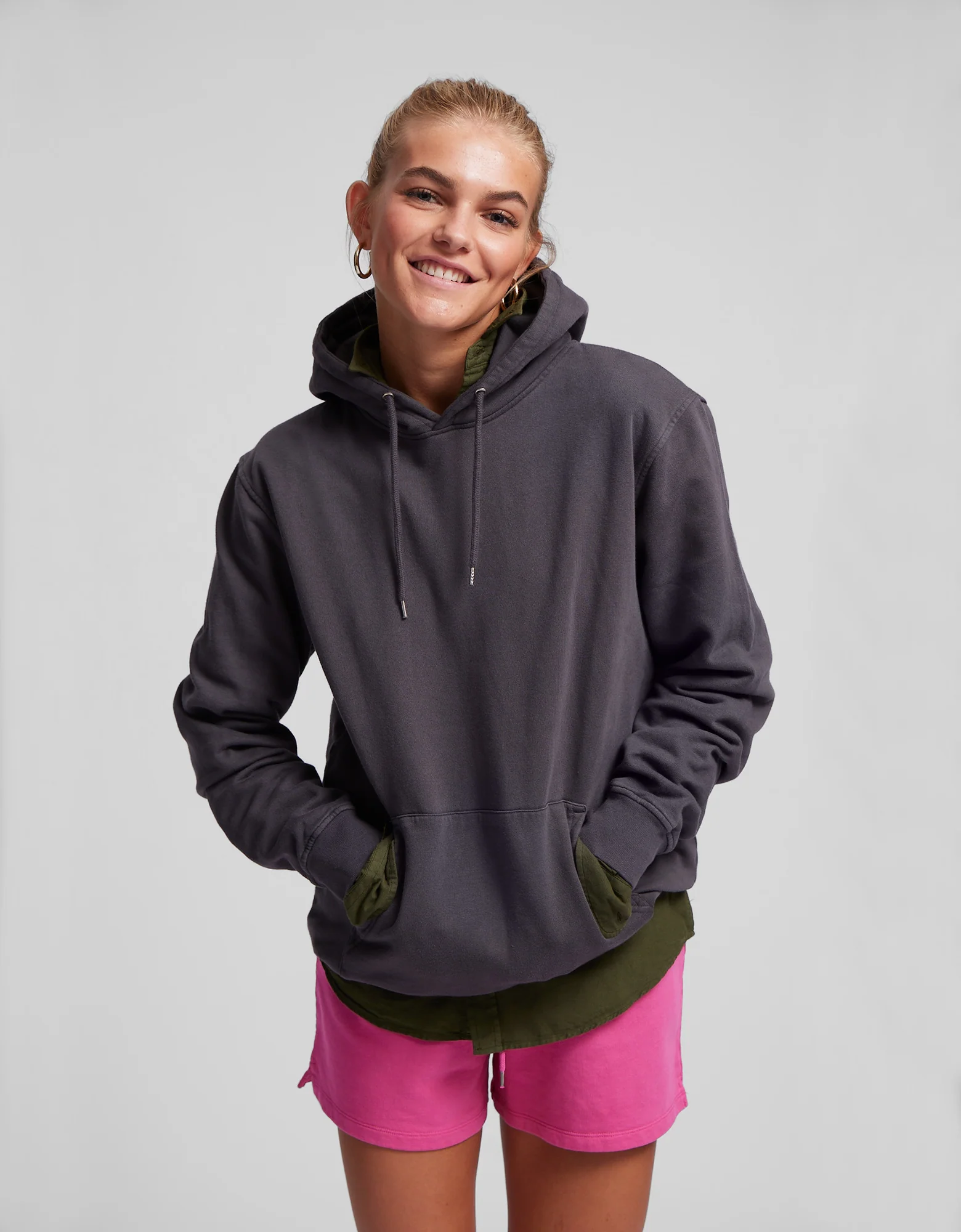 Women Organic Sweatshorts - Lemon Yellow - Image 3