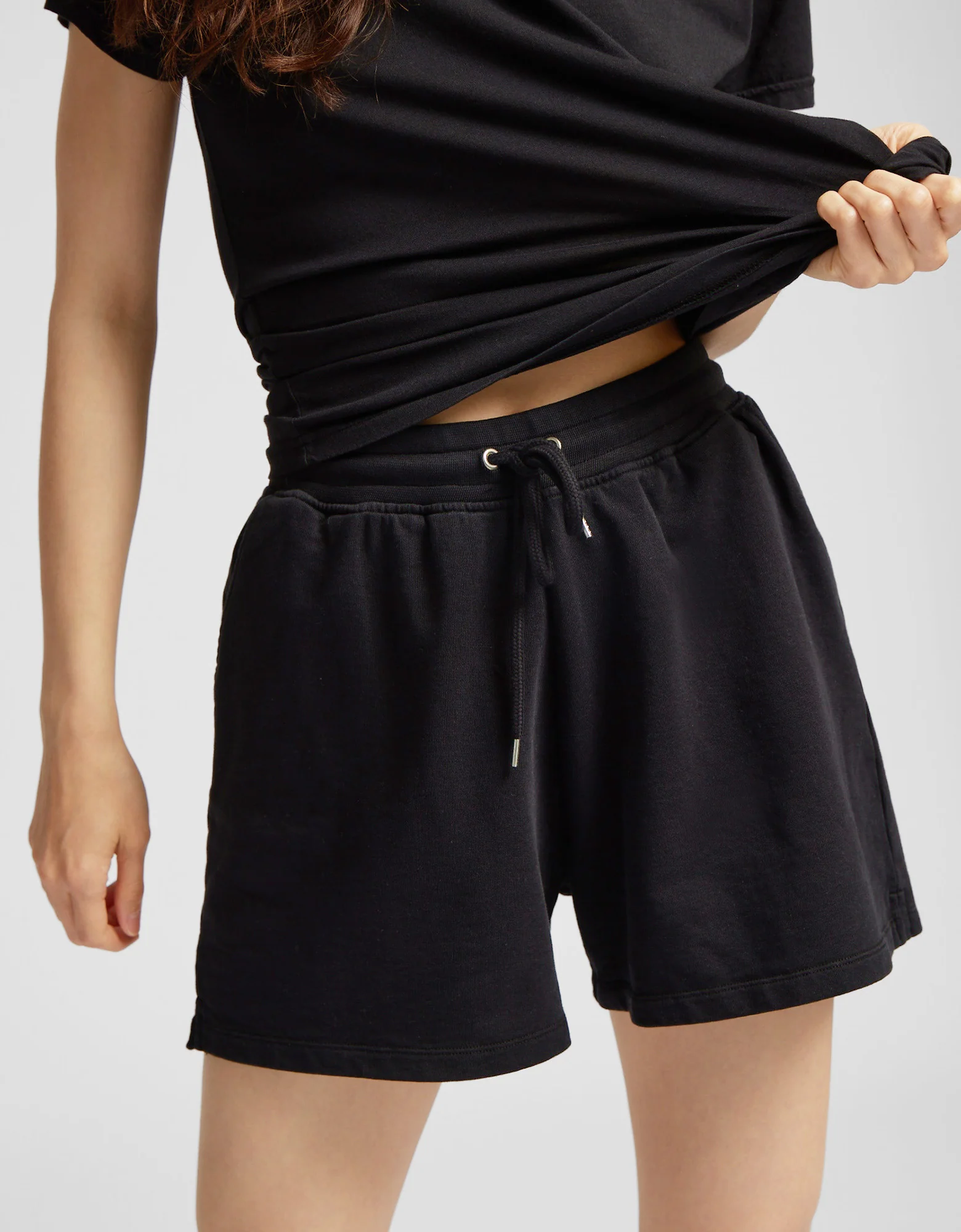 Women Organic Sweatshorts - Sahara Camel - Image 3