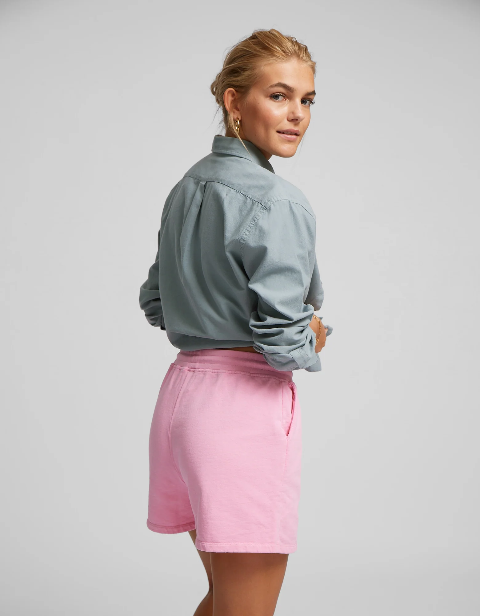 Women Organic Sweatshorts - Sandstone Orange - Image 4