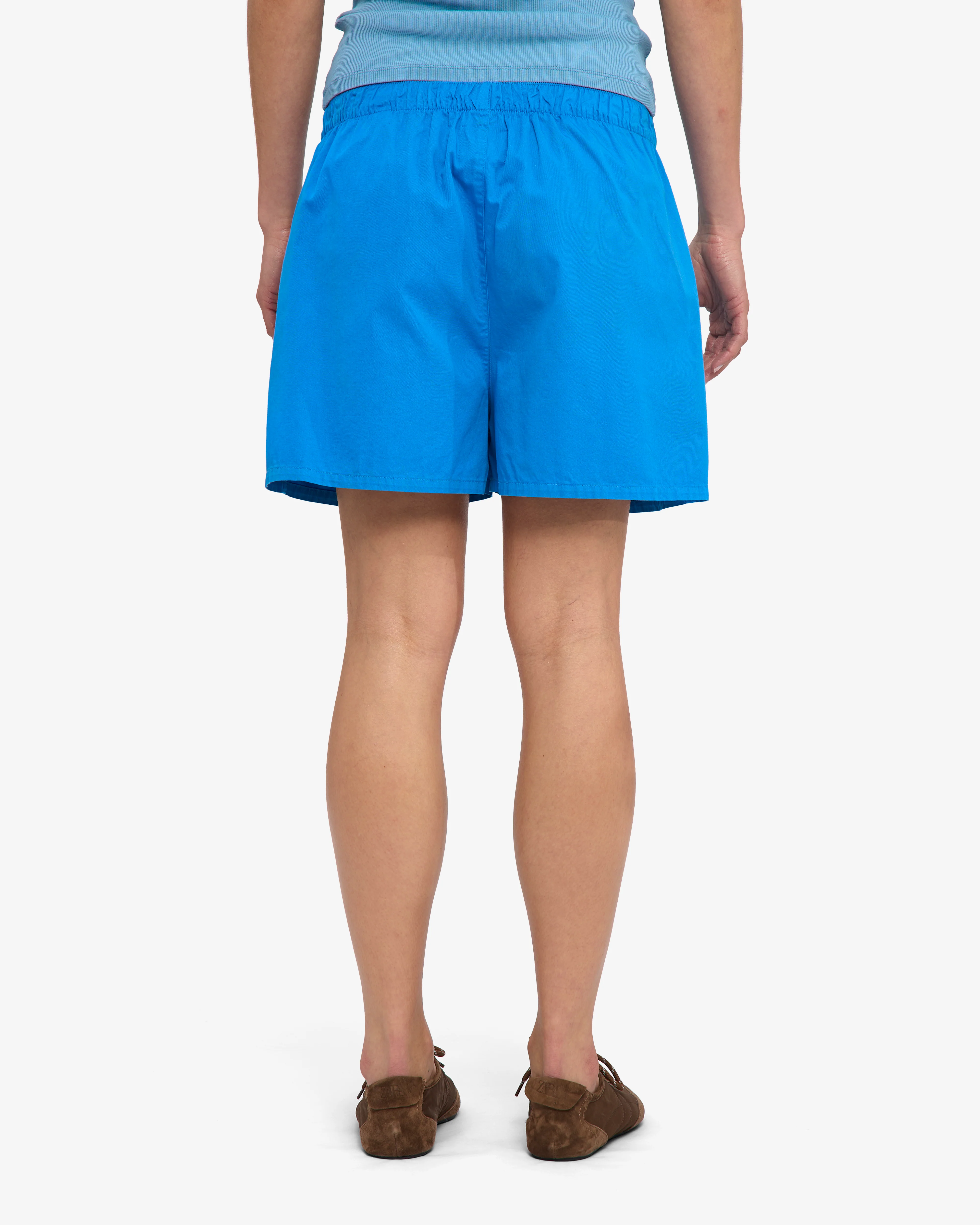 Women Organic Twill Shorts - Pacific Blue - Image 4